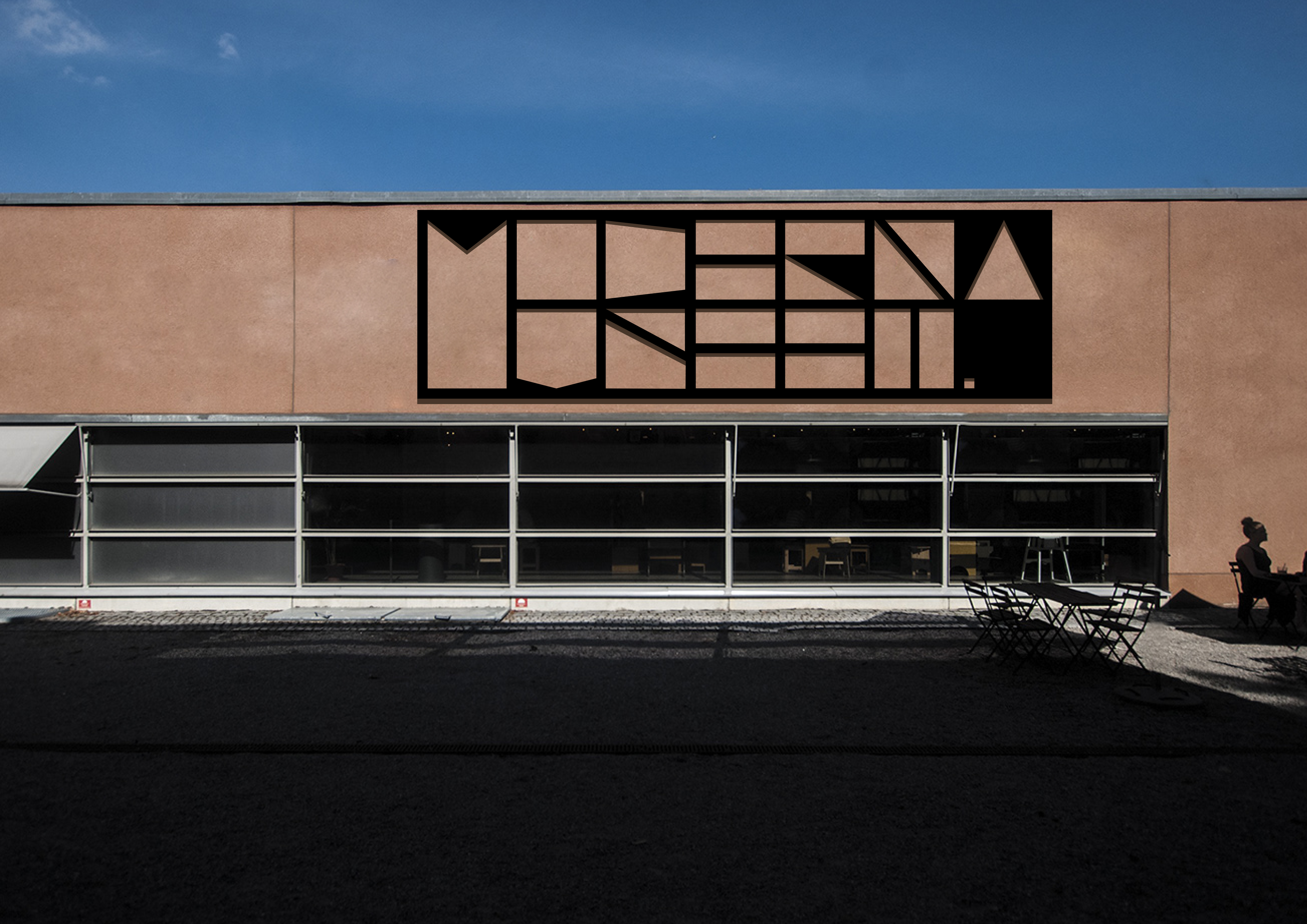 Logo applied on building