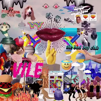 Xanthe Dobbie, Vile Bad Boy Club, 2020, animated digital collage, endless loop. Courtesy of the artist.