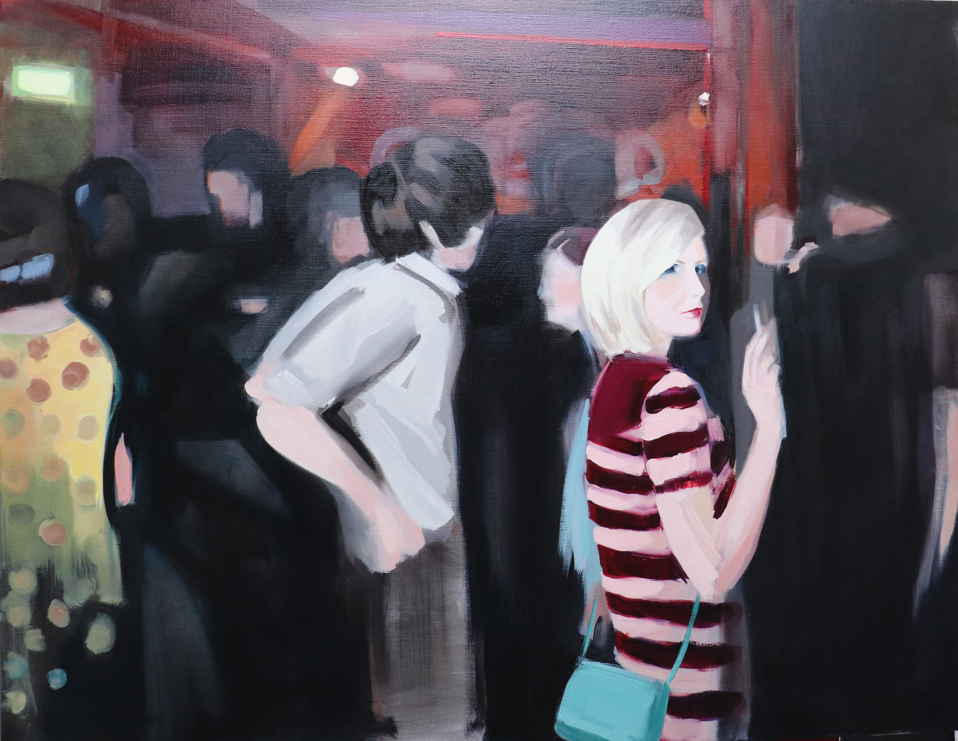 The club  Oil on linen, 114 x 146 cm