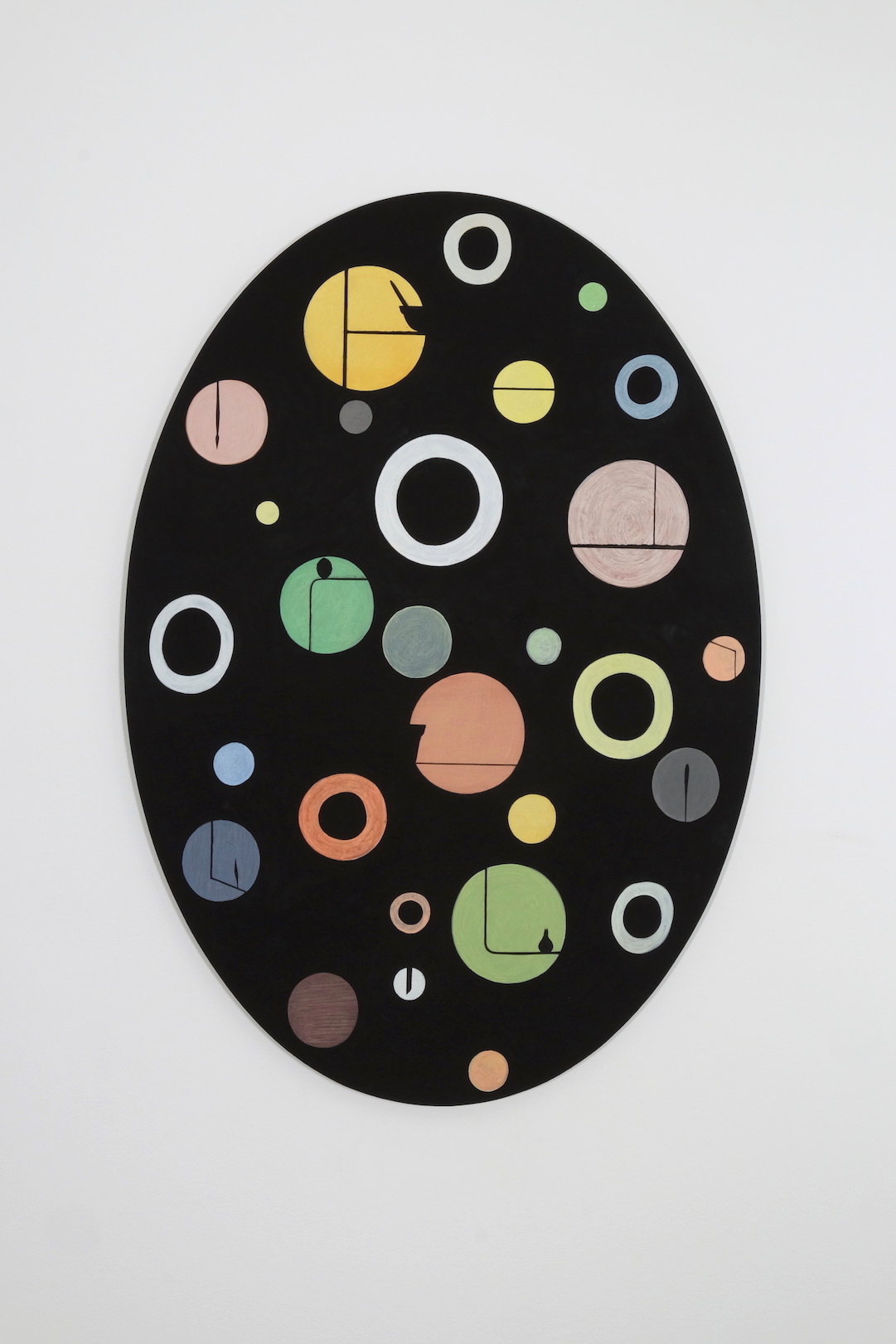 Untitled 2017, acrylic on aluminium, 67 x 47 cm