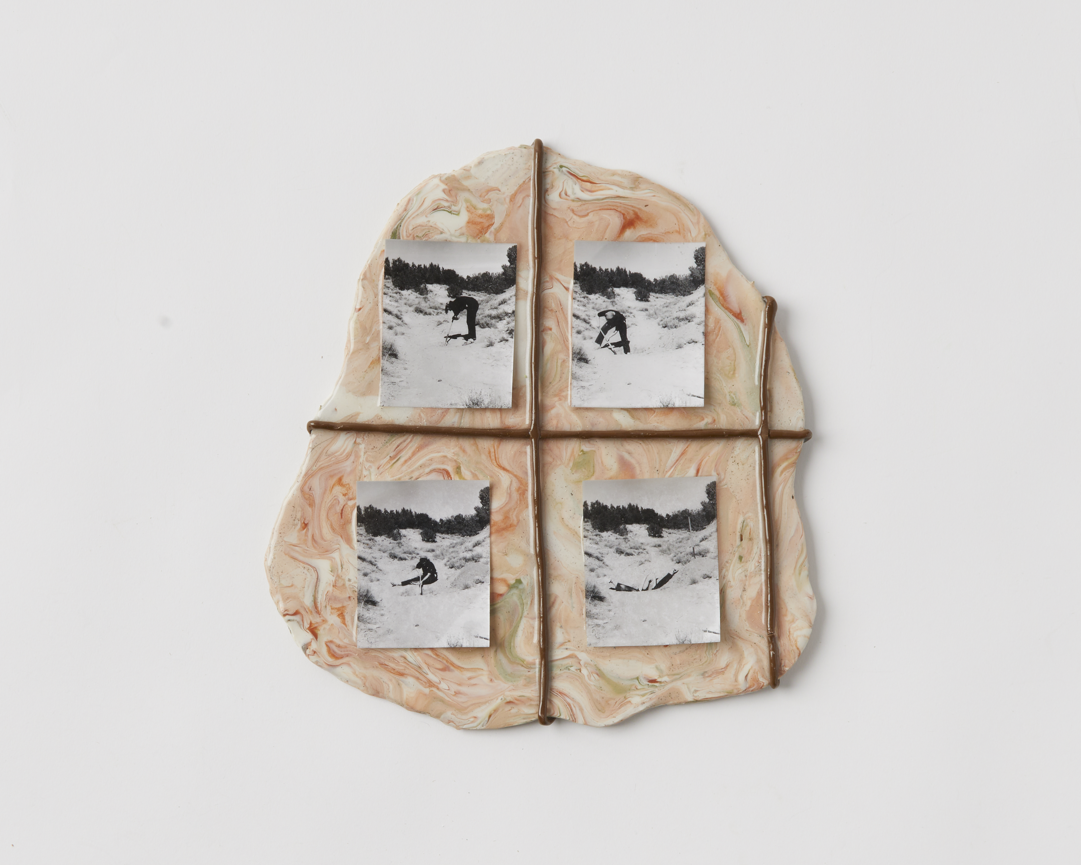 Long Hard Day in the Long Hot Sun, 2022, Polymer clay, silver gelatin prints and epoxy