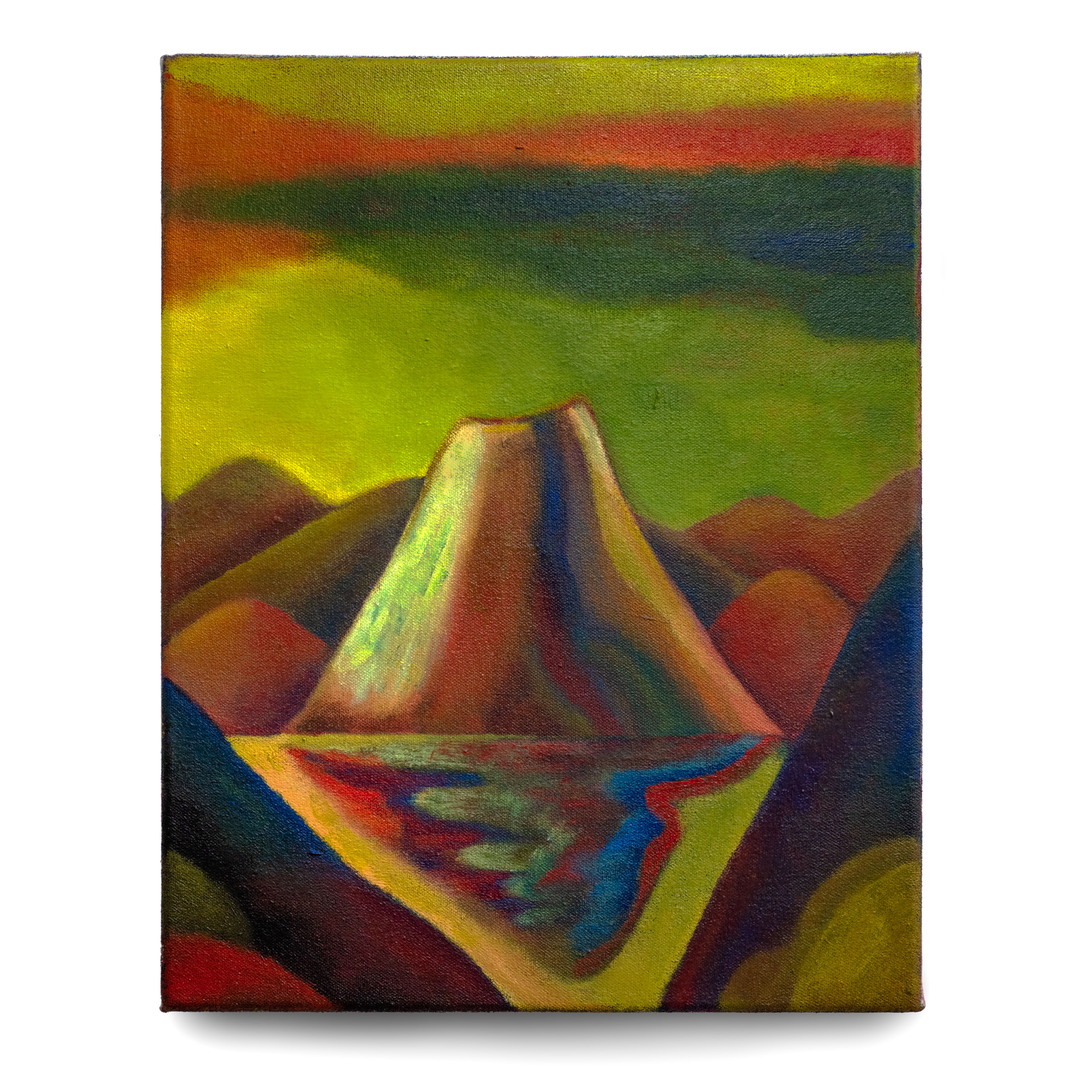 Musty Rock, 2021, acrylic on canvas, 15 X 12 inches