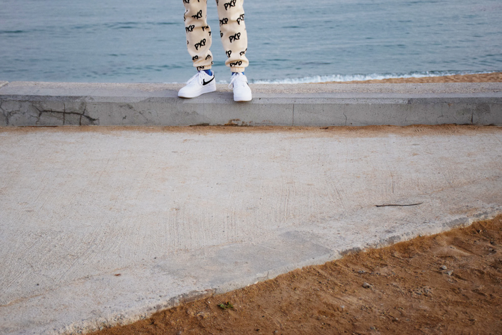 Paved walkway, Platja del Bogatell, Barcelona ES.