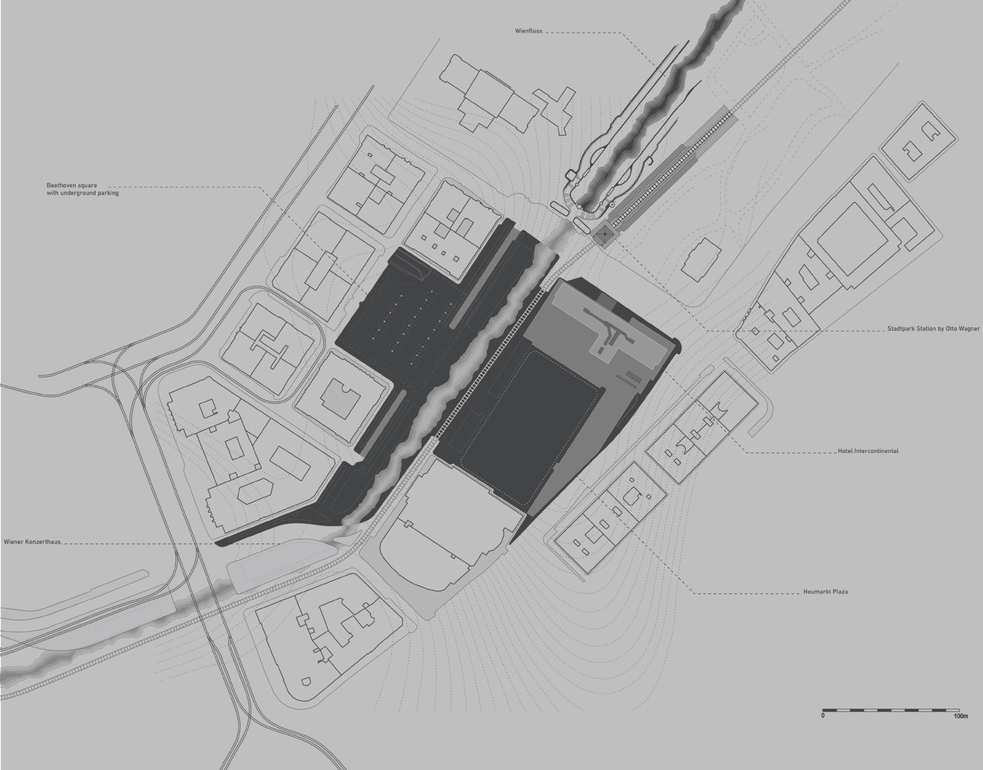 Heumarkt, underground structures
