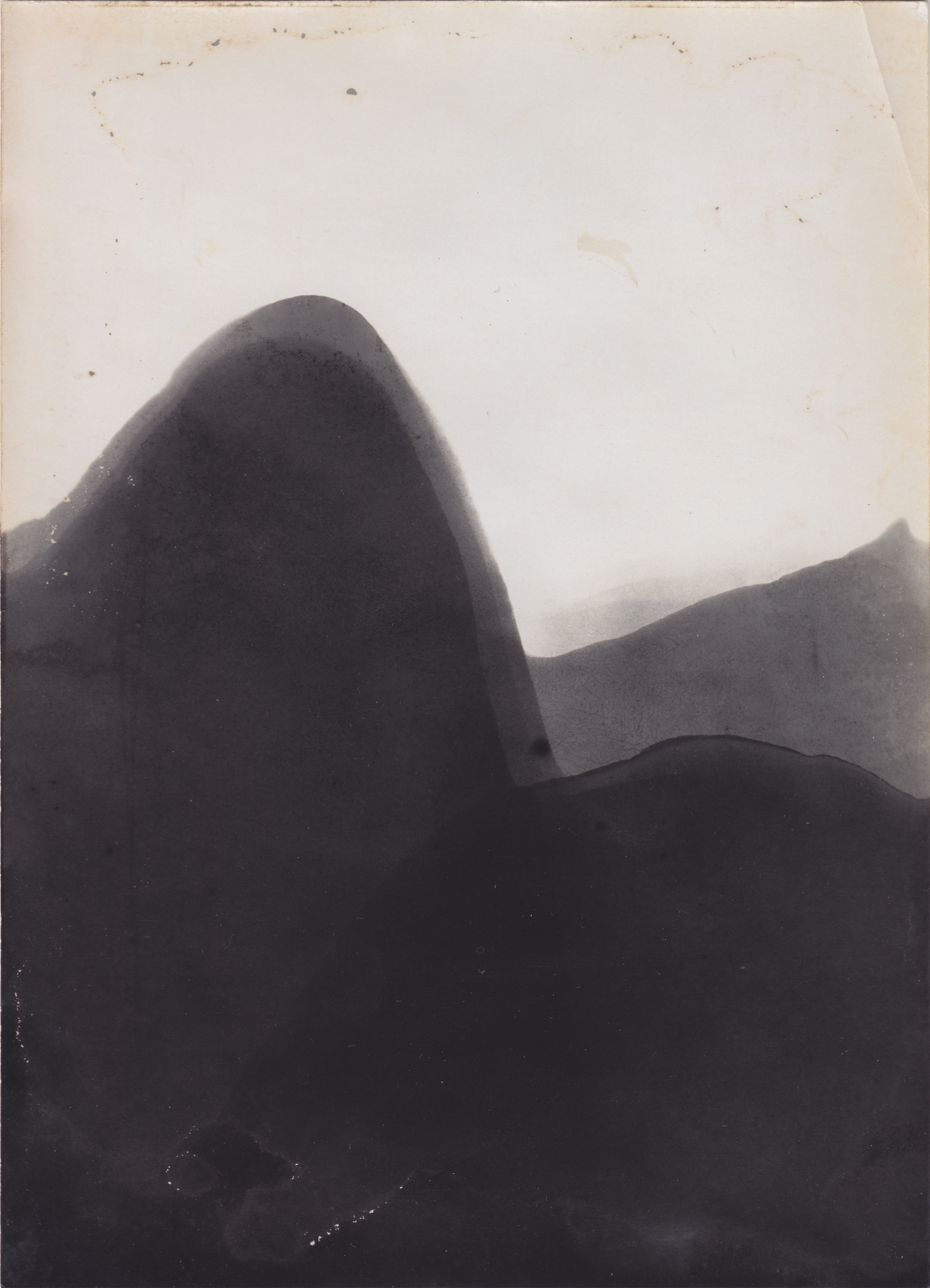 Untitled (Heliobrom #3), 2020, vintage photographic paper, 17.9 x 13 cm