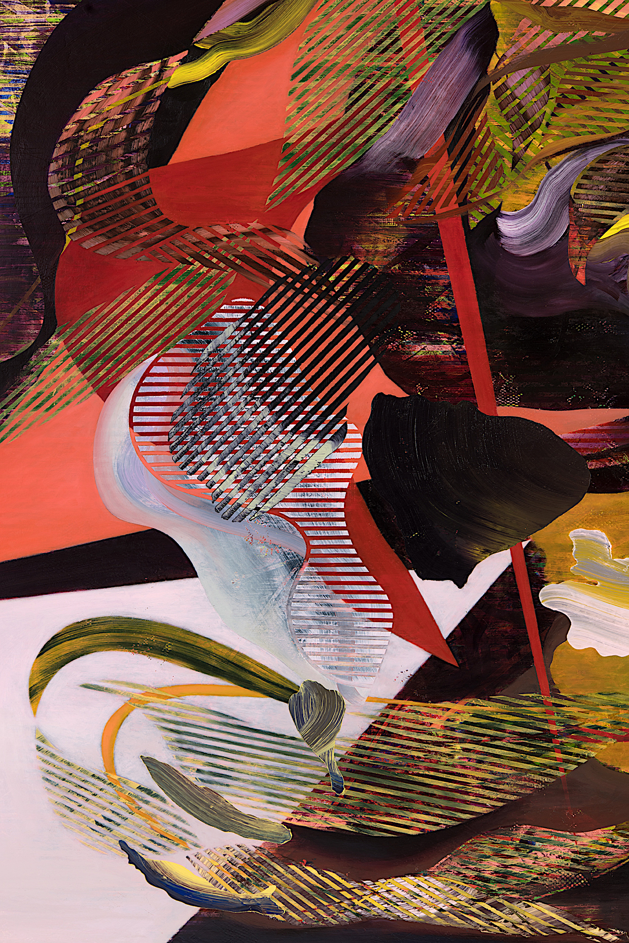  Kim Benson, detail: To The End of Love, 2018, 60 x 84", oil on canvas