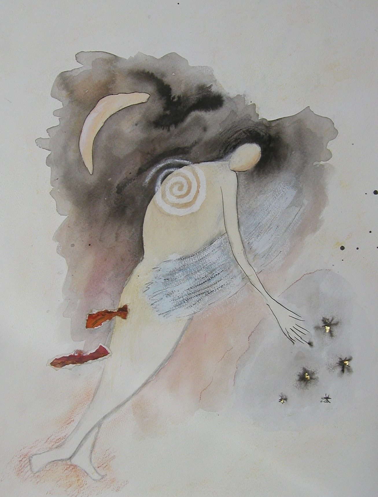 Ik ben heelal en uitspansel Werk op papier Dit werk is verkocht.