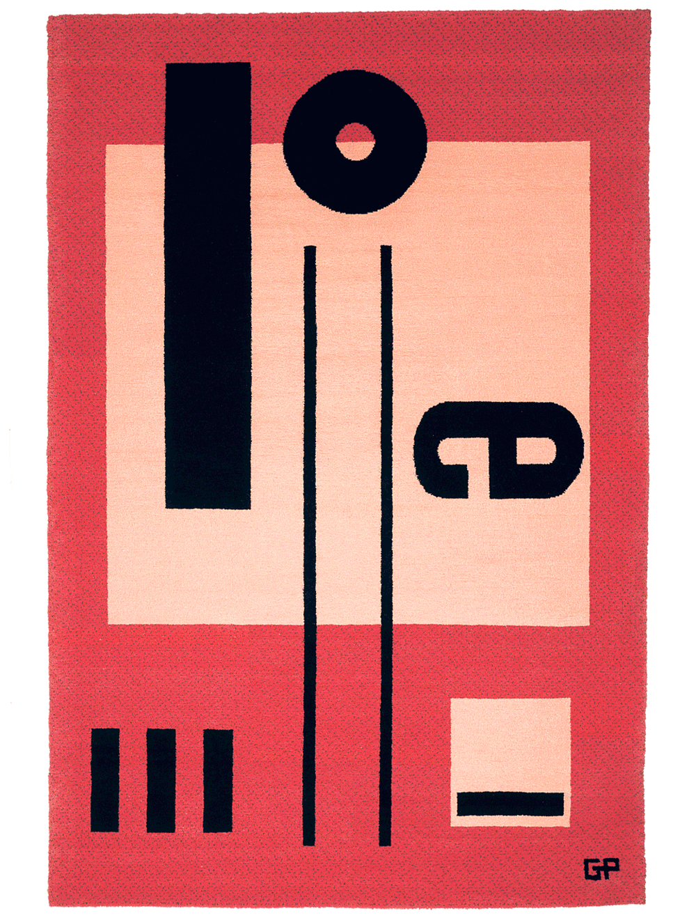 Heroes of Typography, 1993. Hand-knotted carpet, 100% Australian wool, 200x250 cm.