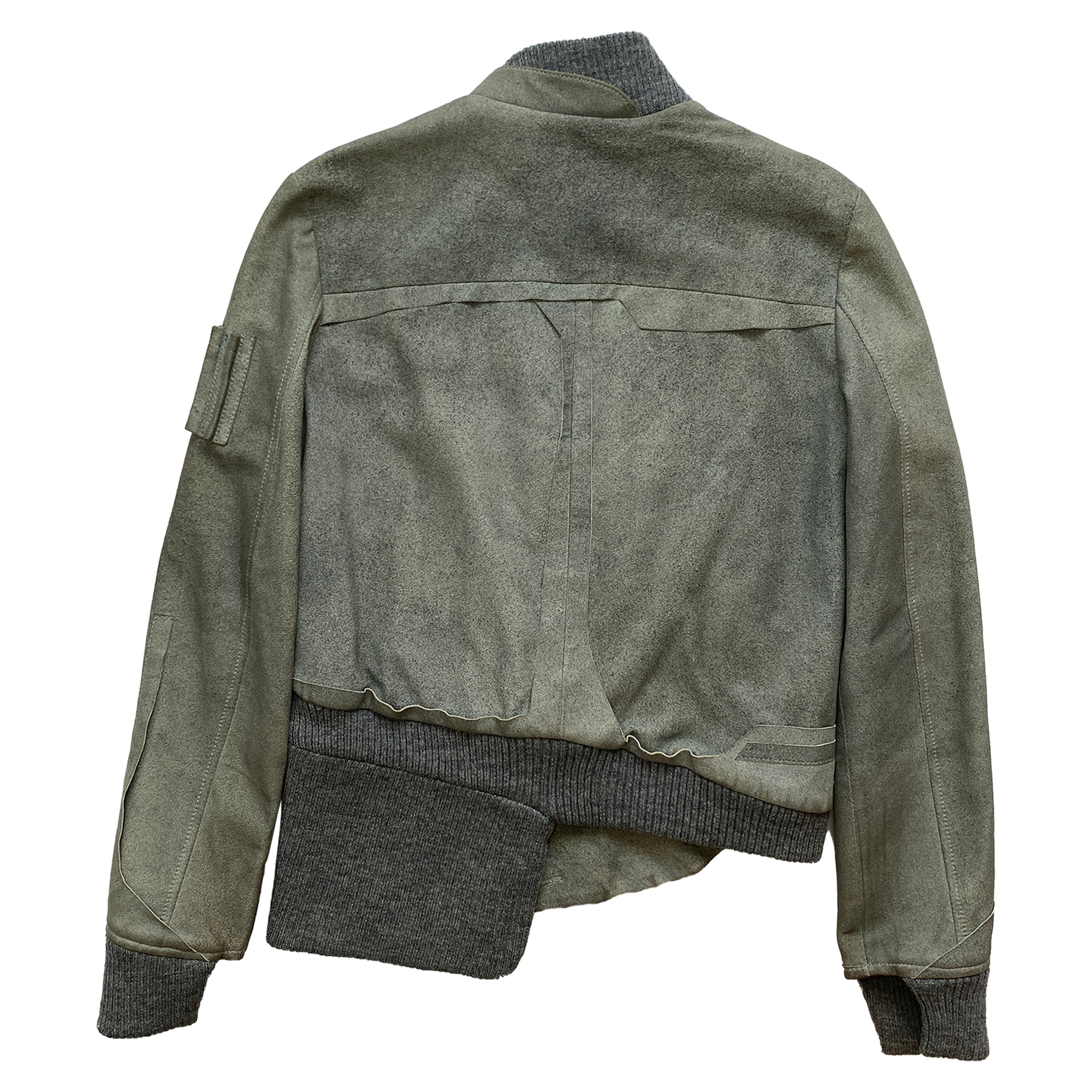 Hussein Chalayan, F/W 2002 Deconstructed Suede Jacket - La Nausée