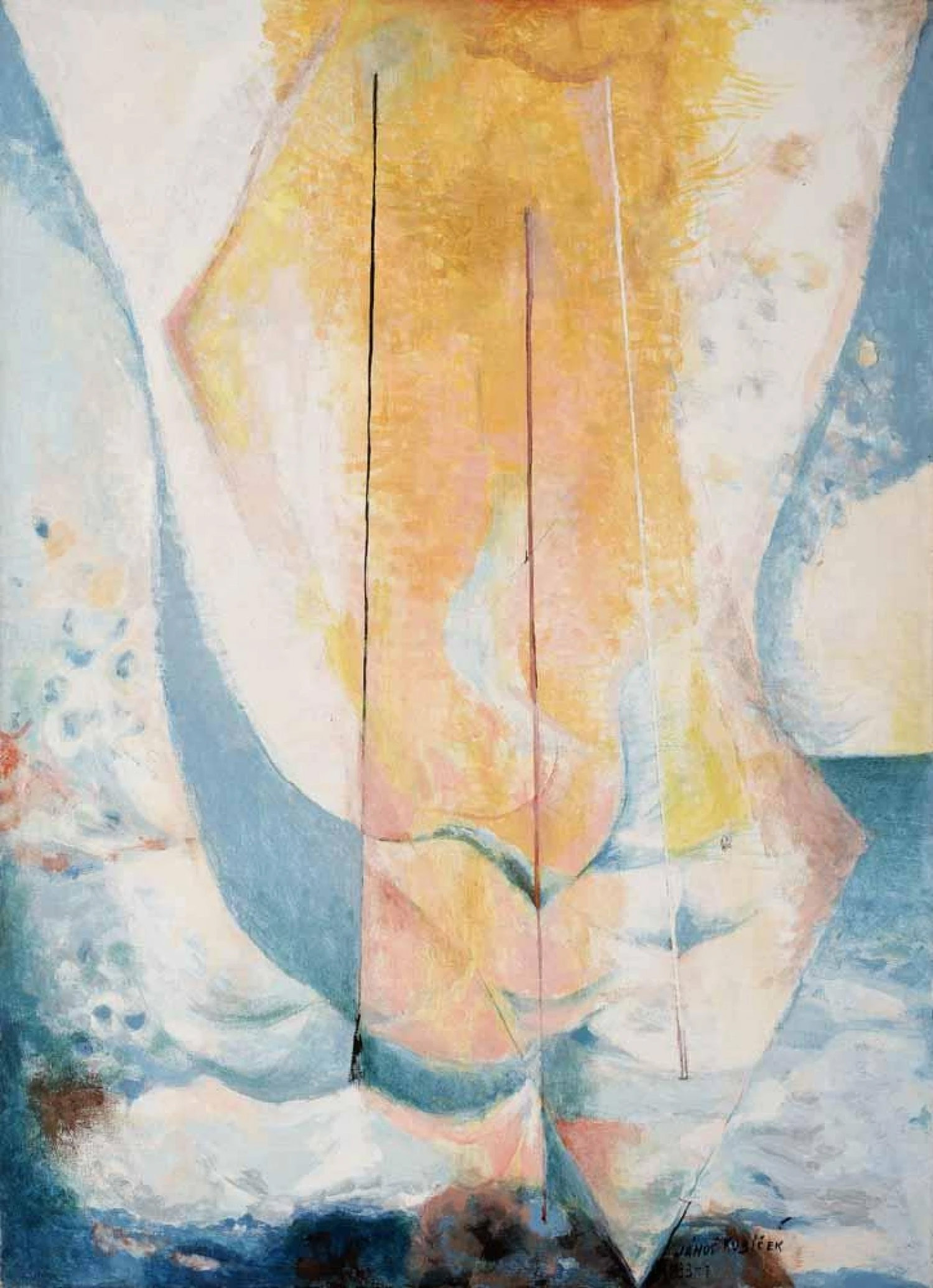 Jánuš Kubíček, Venuše ve zrodu, 1983 - 1987, tempera, Fotografie: Artplus