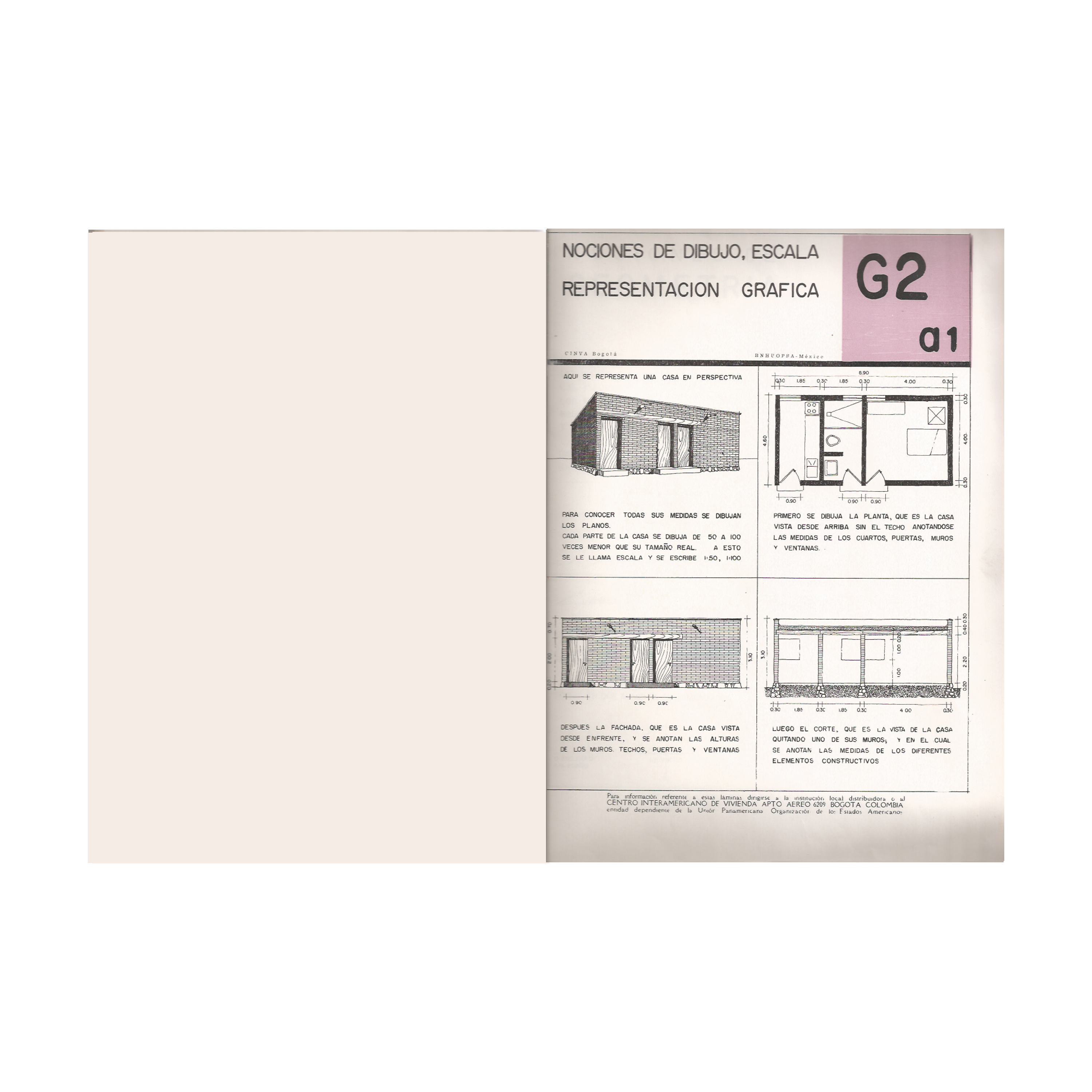 Manual de Autoconstrucción Bogota, Colombia.1956