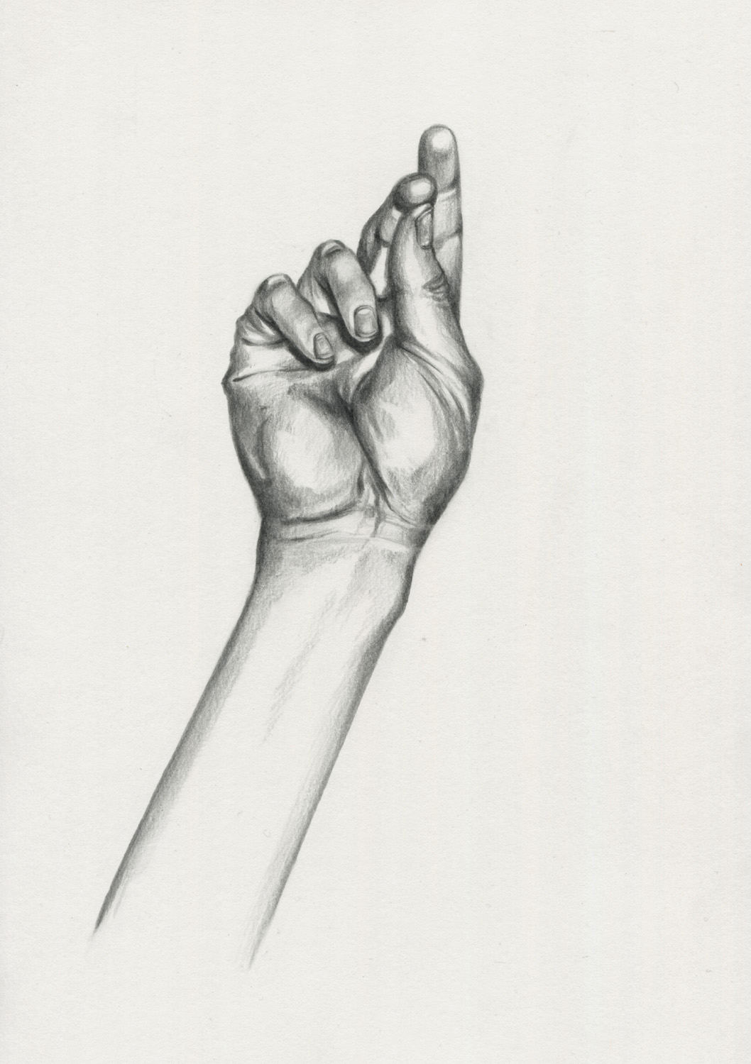 Hand 1, Graphite on Paper, 297 x 210mm, 2020