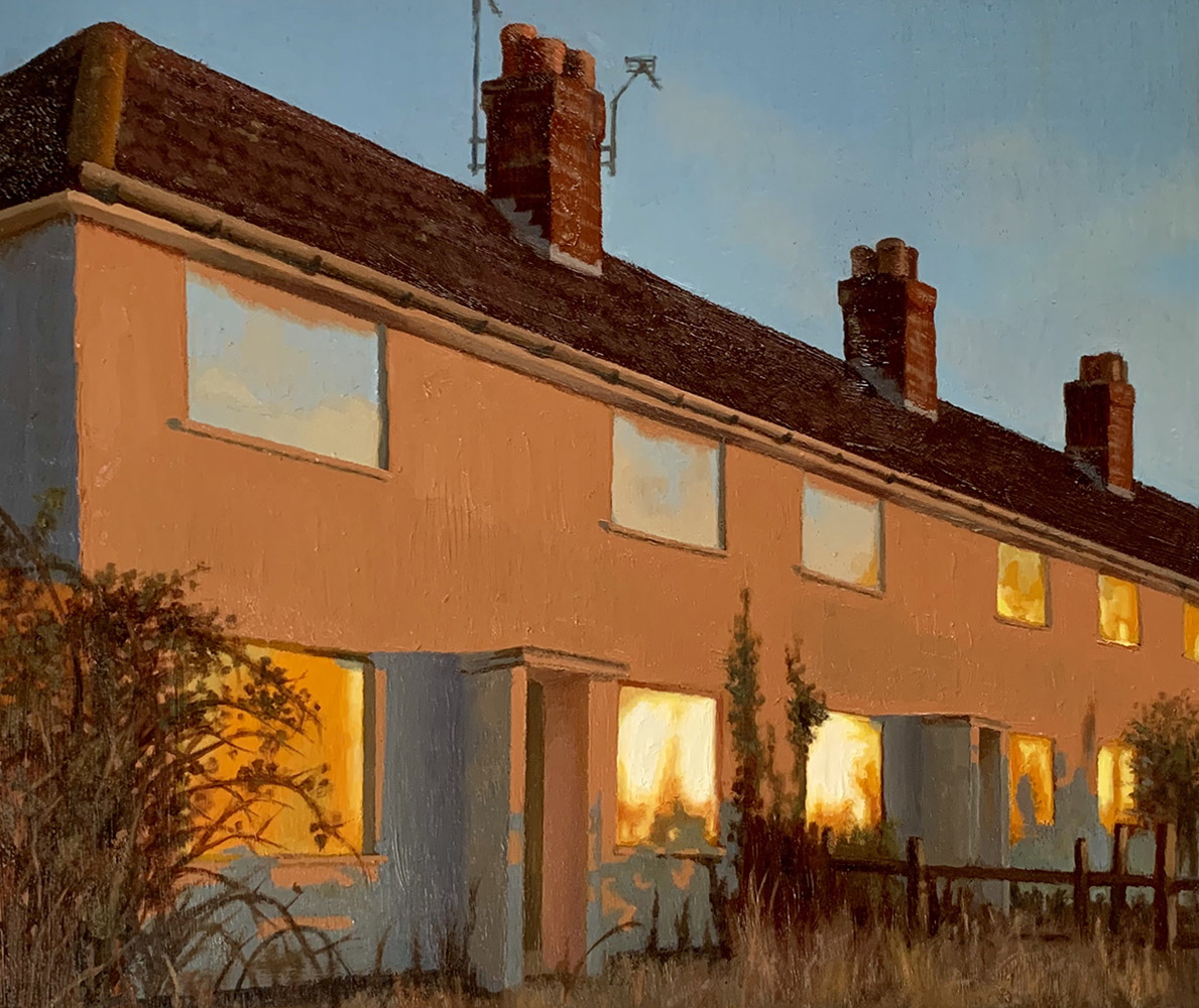 Compulsory Purchase, oil on board, 29 x 35 cm