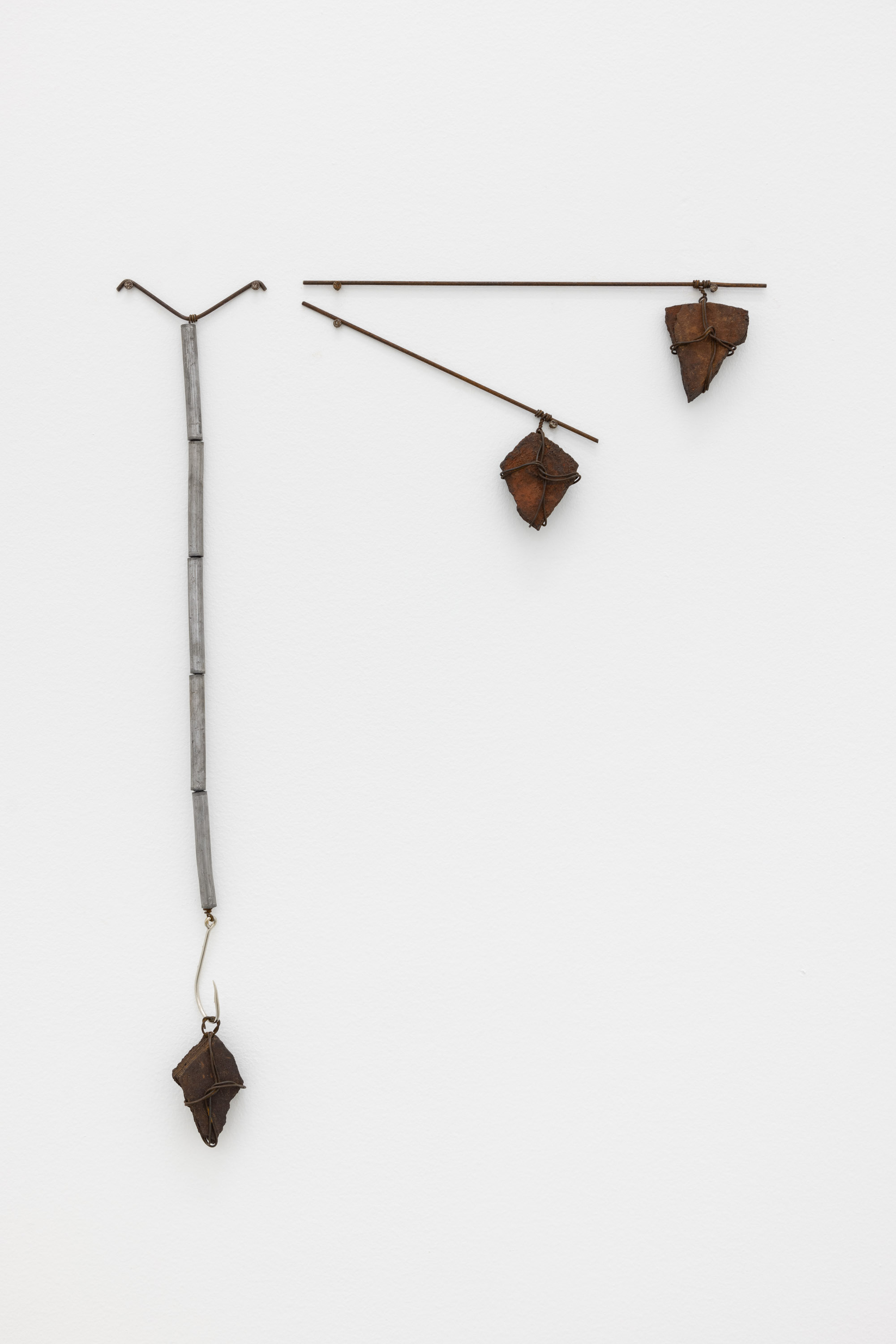 UNTIL SOMETHING THINKS ME INWARDS 17Iron ore, iron and lead. 53 x 40 x 3,5 cm. 2023