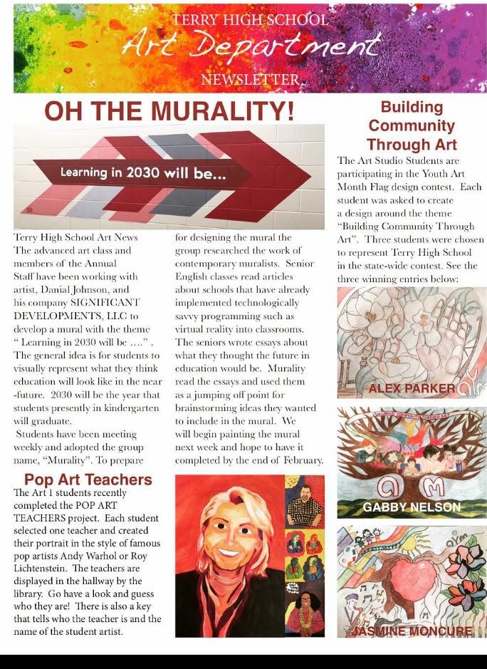 Terry High School Art Newsletter