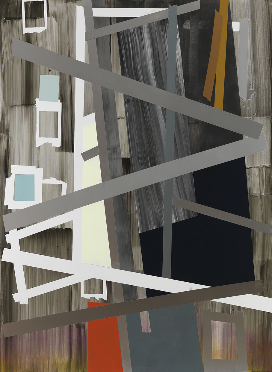 Untitled, acrylic on board, 84" x 60", 213 x 157cm 