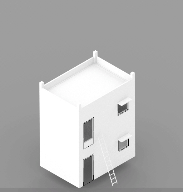 Designing a framework for the houses on the edge with the sea to increment using a bamboo framework, successively clearing out the lower levels to be inundated by sea water. The existing formwork is retained and balconies are added to provide space for social and visual interaction with the surrounding houses. The weather protection is redesigned to capture rainwater that can be collected in rainwater harvest tanks