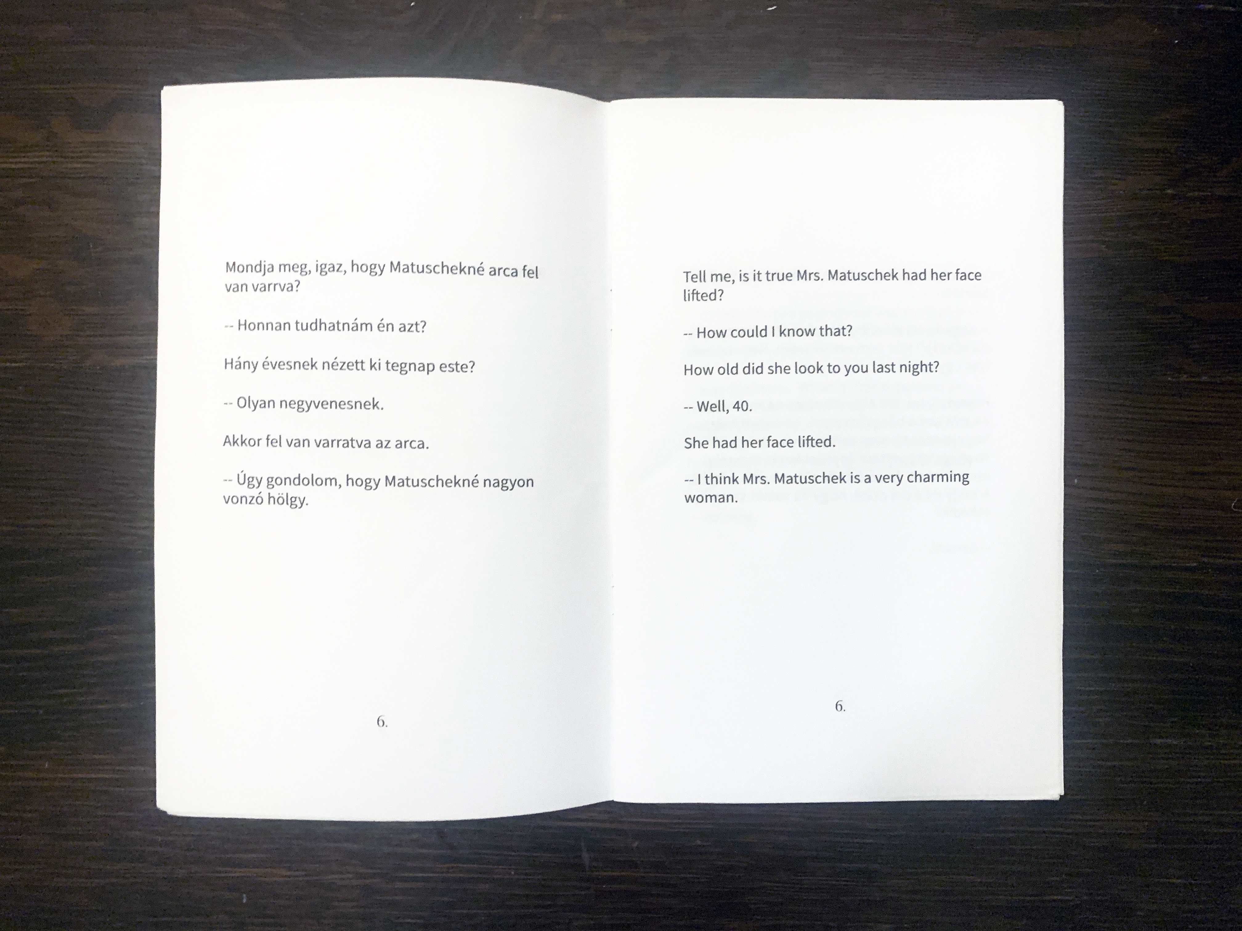 2/20 — ILLATSZERTÁR (PARFUMERIE).  Inspired by her pursuit of learning to speak and write Hungarian, Quinn revisits the exploration of language as form in the project Illatszertár (Parfumerie). The title references the play of the same name, written by the Hungarian-born Miklós László. After László immigrated to America, Illatszertár was used as the storyline for the motion pictures The Shop Around the Corner, and, more recently, You've Got Mail. For the works created for Illatszertár, Quinn surveys these films' English scripts, extracting and translating text selections, returning their collective story to their language of origin. The project takes form across fifteen graphite works on linen, three photographs, and a printed pamphlet, 2019.