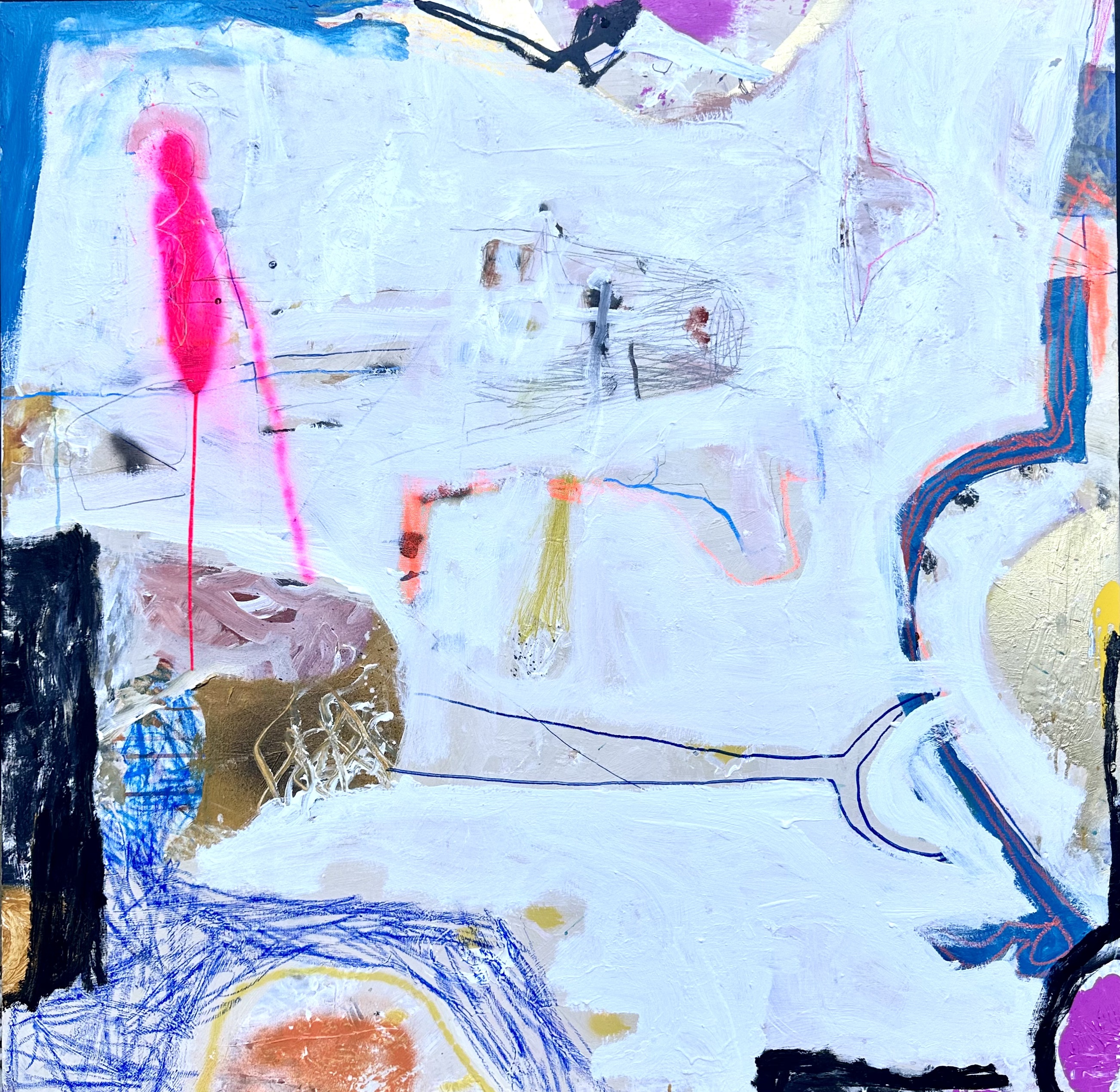 makes its way towards oblivion Mixed Media on Canvas 121cm x 121cm