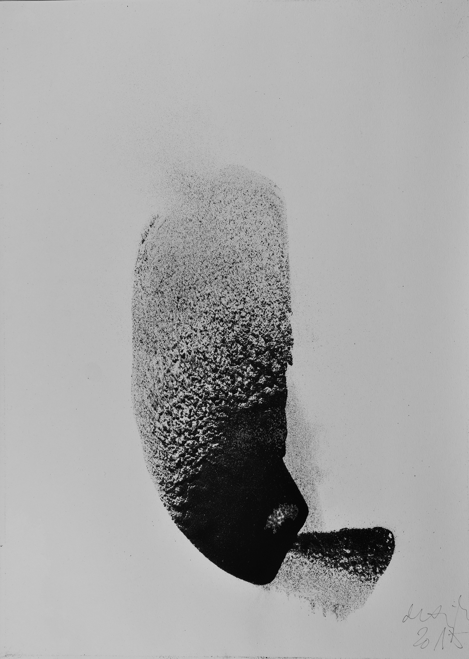 Beyond the Sea – 2015, Pigmente und Acryl auf Papier, gerahmt, 70 x 50 cm