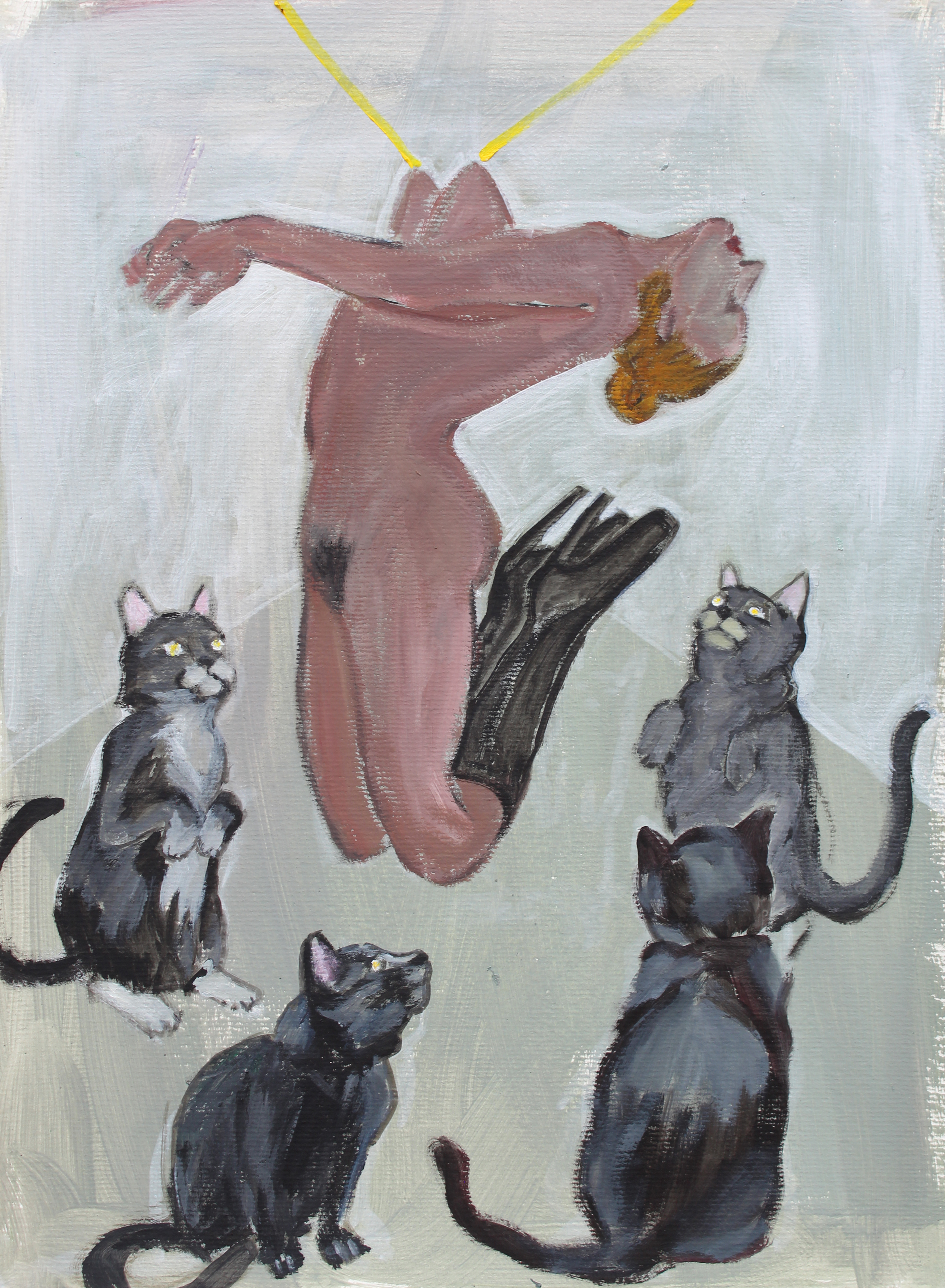 Feast, Acrylic on paper, A3, 2021