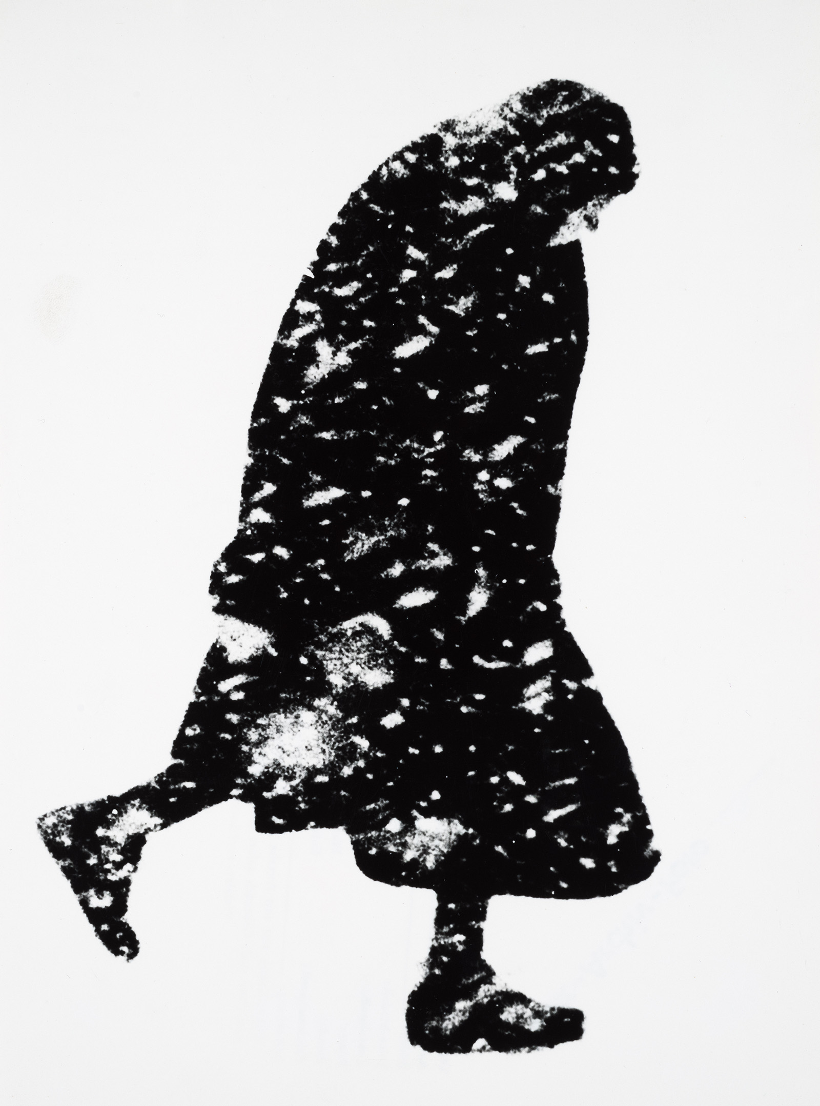 © Thomas HOEPKEROld woman in a snowstormHamburg1954
