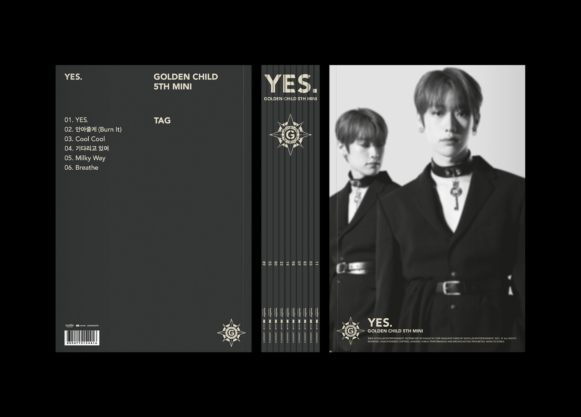 Golden Child ゴルチャ YES. everline4 Y トレカ Golden Child