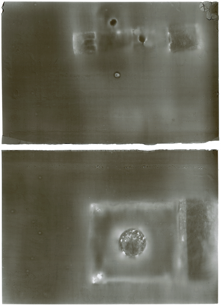 Door, photogram of Door III on gelatine, 16x21 cm