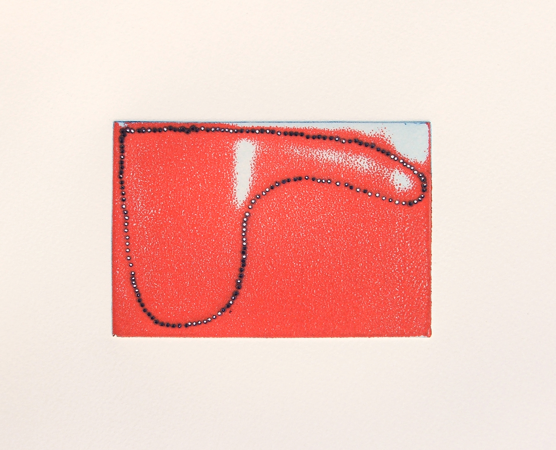 Untitled, 2006, Relief print and monotype on Somerset Soft-white paper (detail), 38 x 27cm