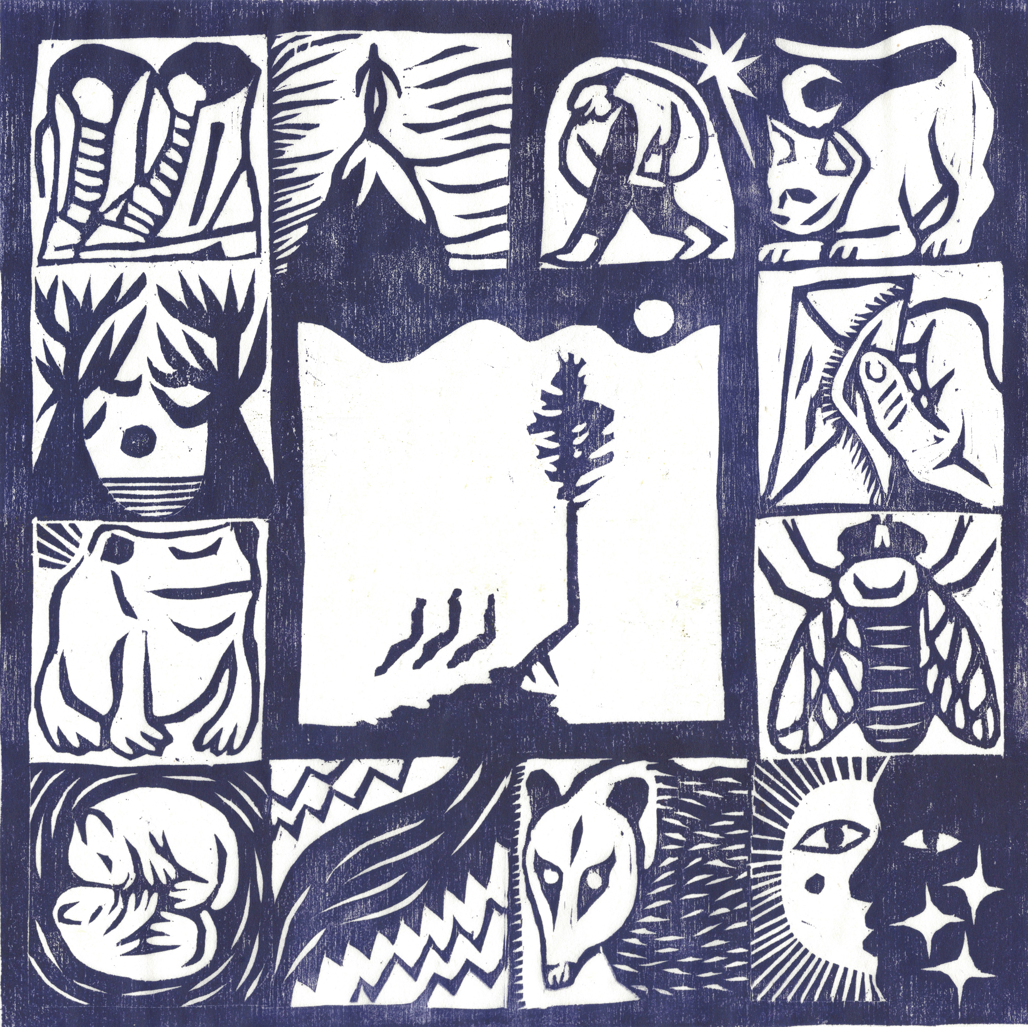 "Moon Pine All Night" album cover image for Cold Mountain Child, 2025