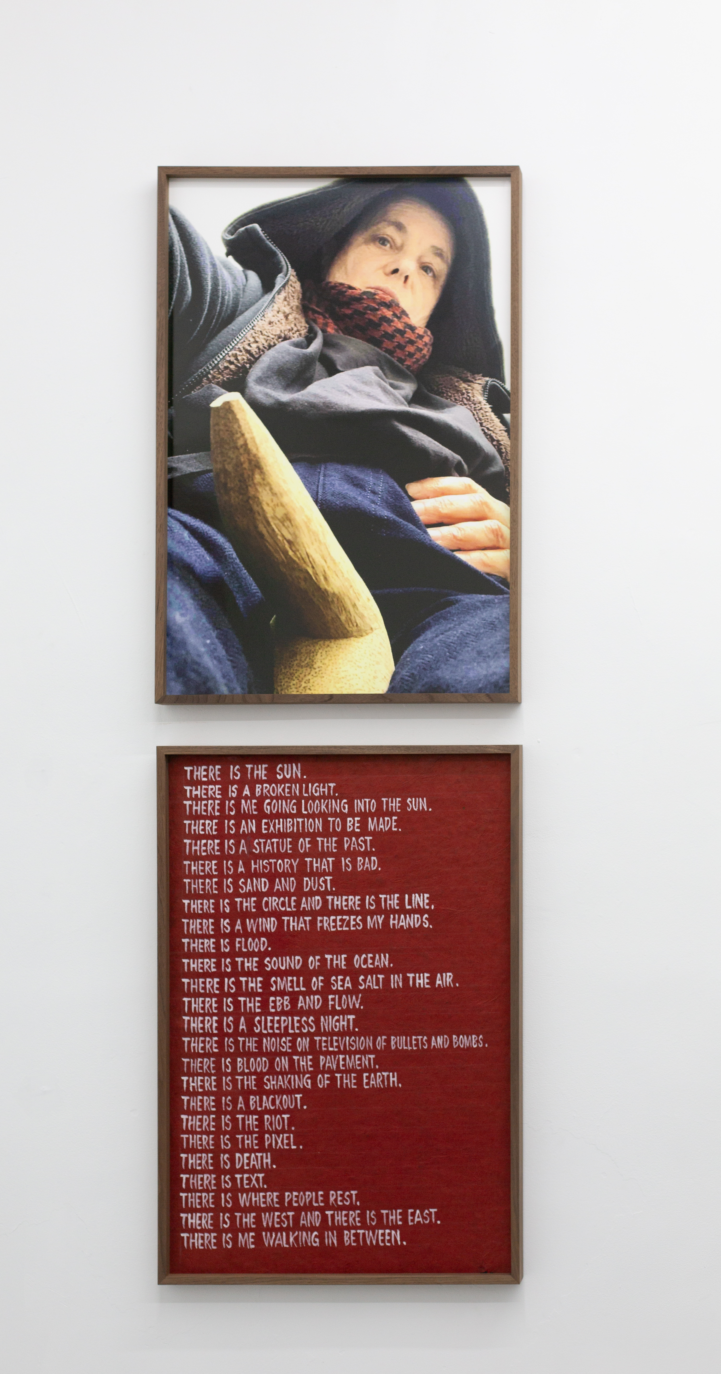 'There is the West and there is the East. There is me walking in between', 2025. Inkjet on Baryta paper, Paint on handcrafted paper Variable dimensions, each 76 x 51 cm (framed)