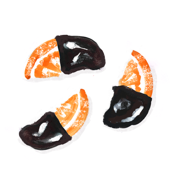 Dark Chocolate Candied Oranges