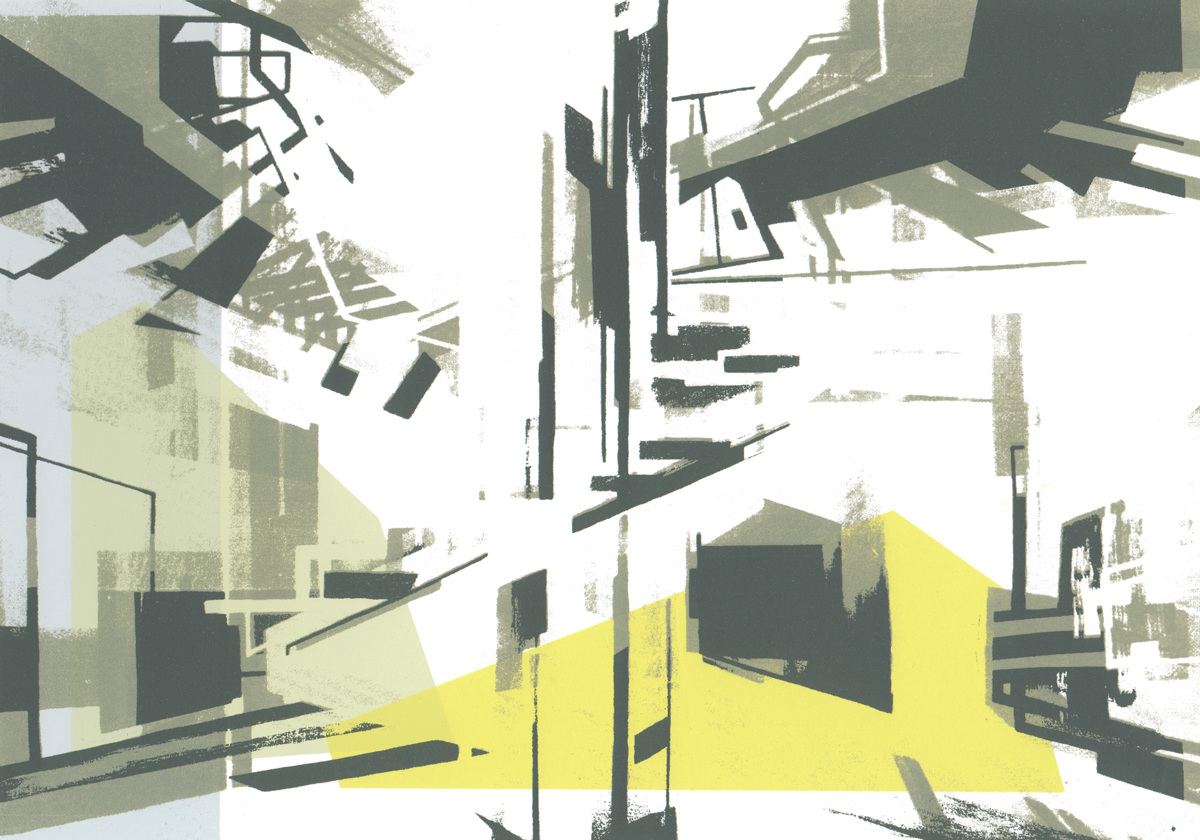 IMPRESSION VI  ·  screenprint on paper  ·  16 x 23 cm  