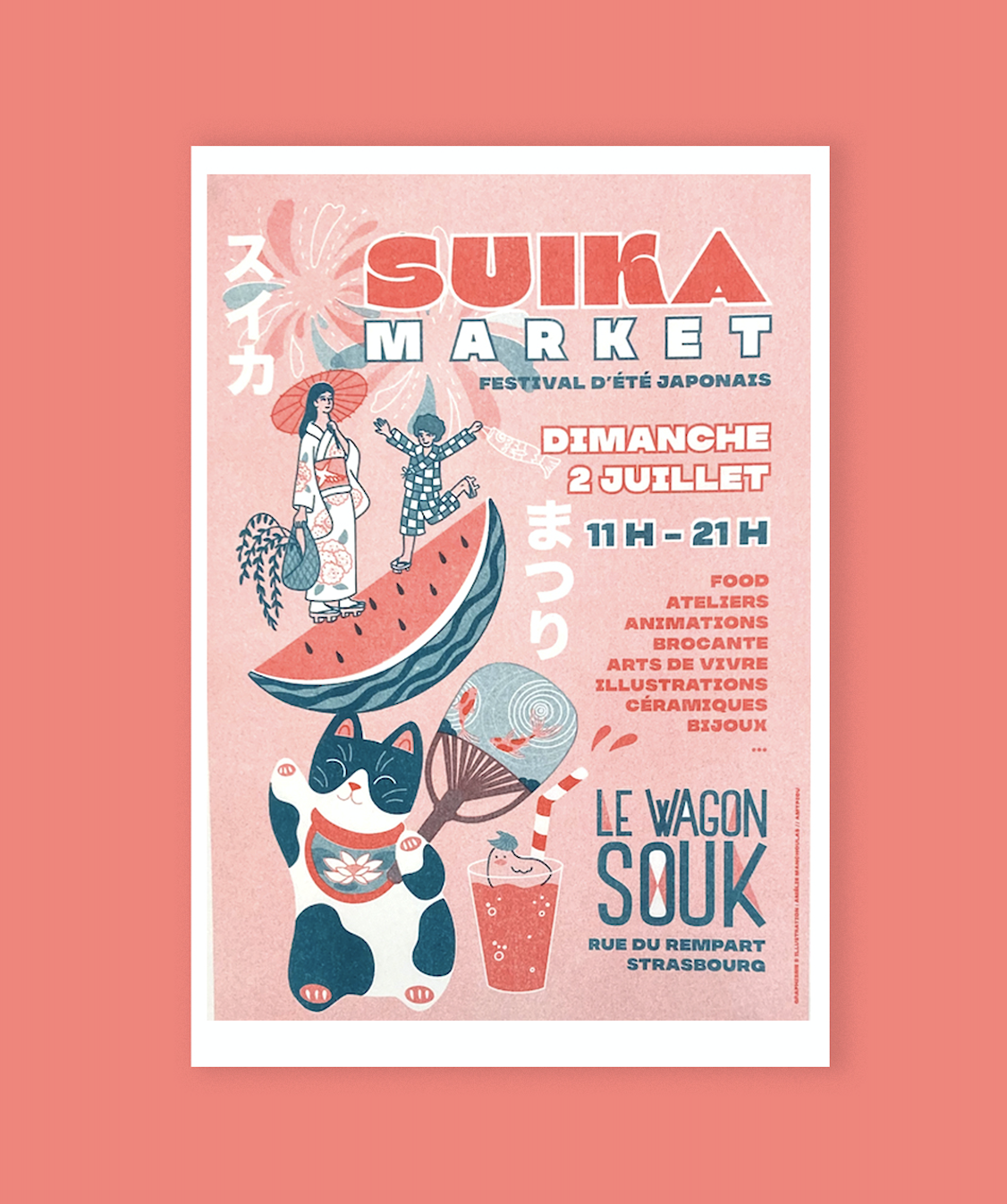 Affiche Suika Market