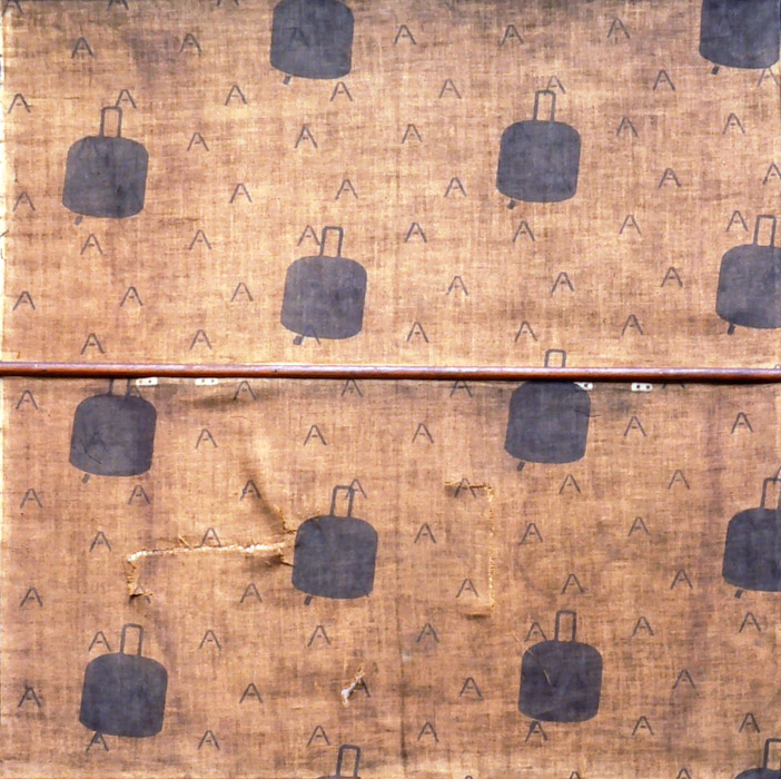 untitled, ink on sacking