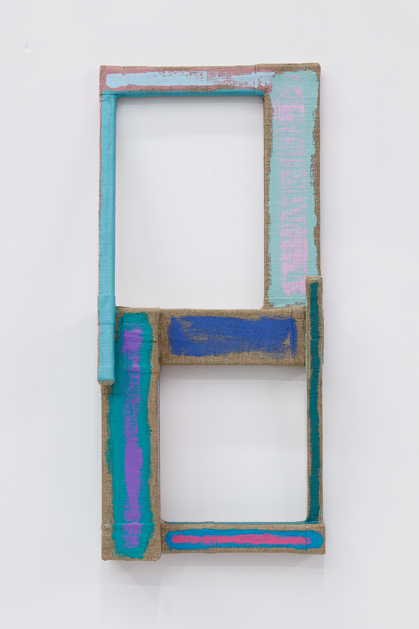 Ravel 1, 2020Mild steel, Belgian linen, acrylic paint18" x 8 &sup1;&frasl;₄" x 3 &sup1;&frasl;₄"