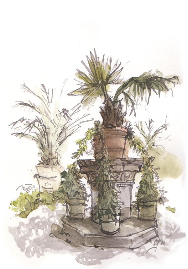 Ink and Aquarell on Paper