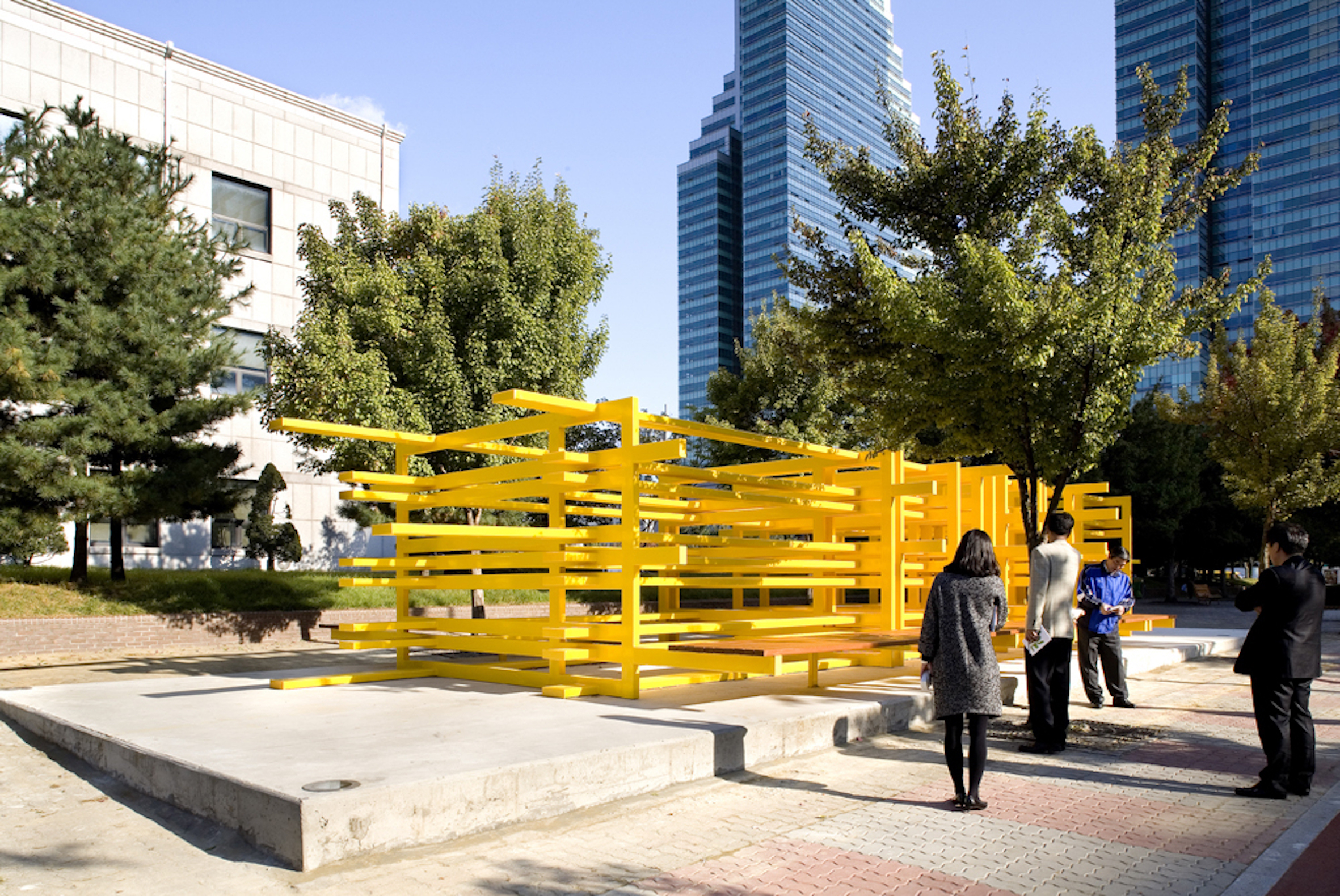Full Scale Model of a Social Structure for a Plaza in Anyang, 2007