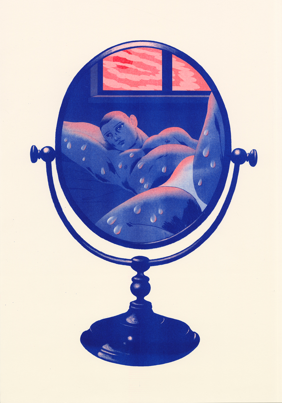 Will I Look Hot When the World Burns?, Risograph print, 2018