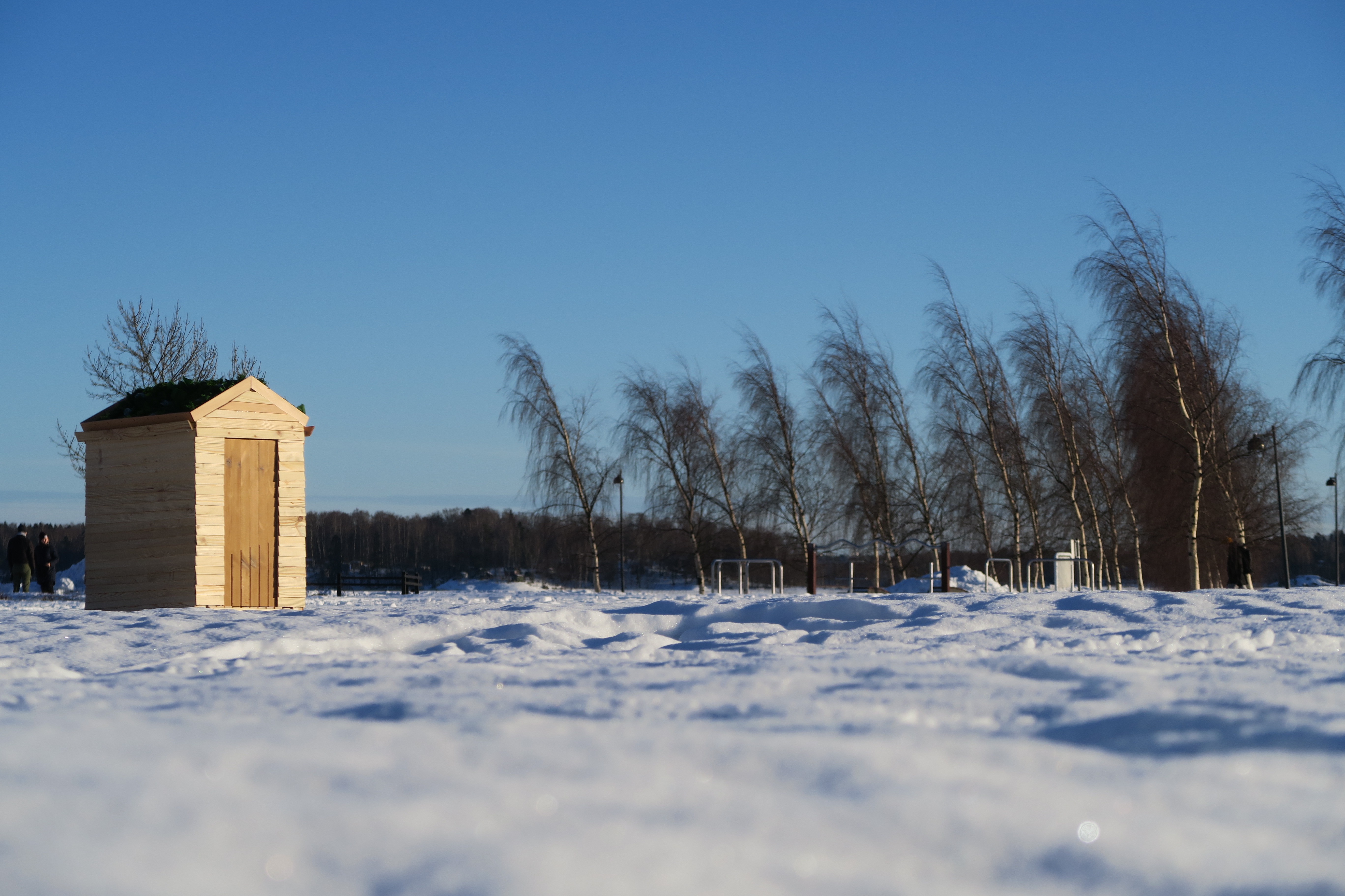Cabina per compost toilet