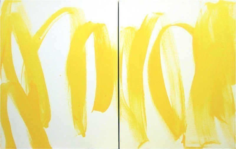 Yellow  2012acrylic/canvas  20x32”
