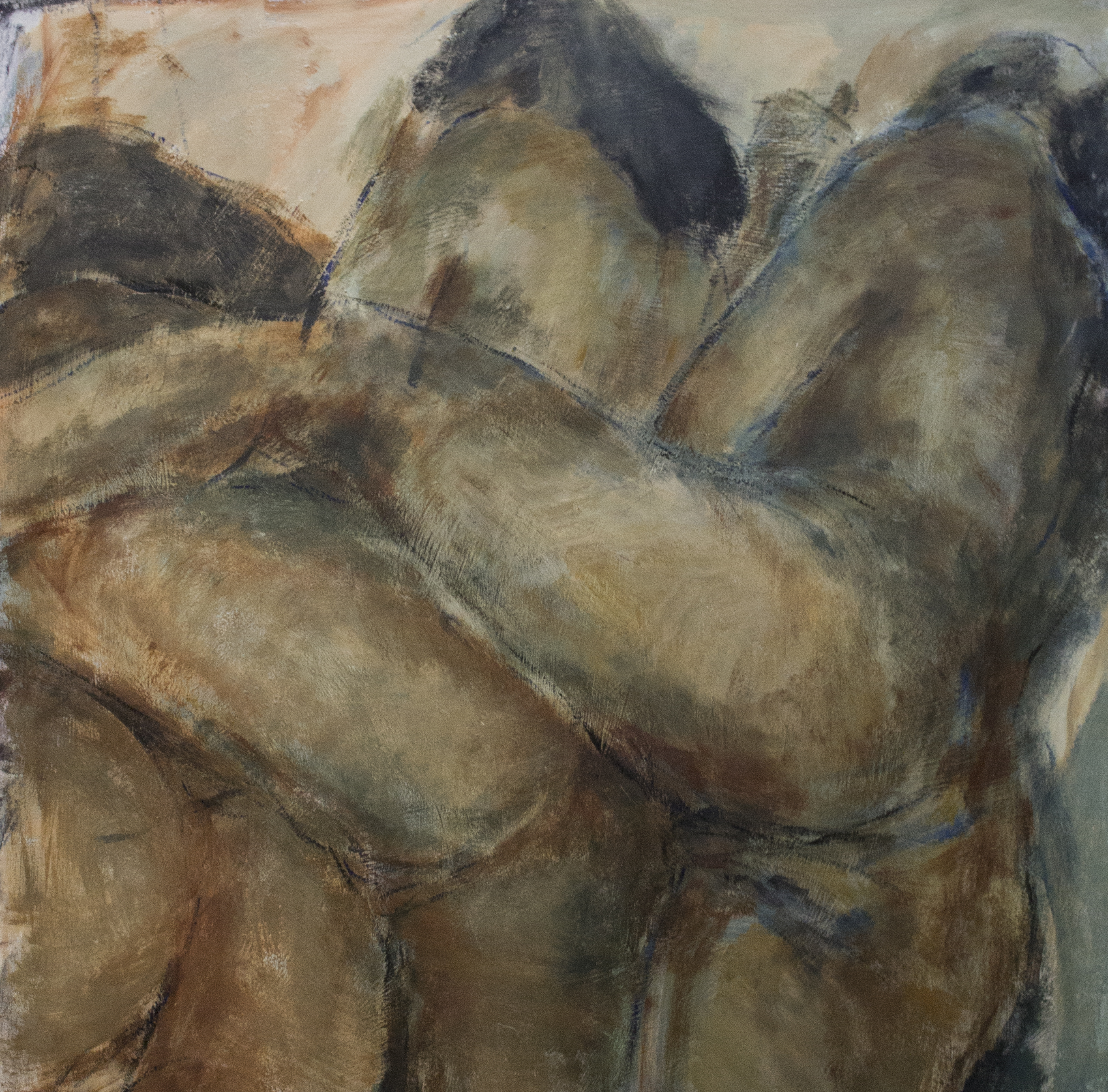 Three figures 120x110cm  Acrylic on Canvas