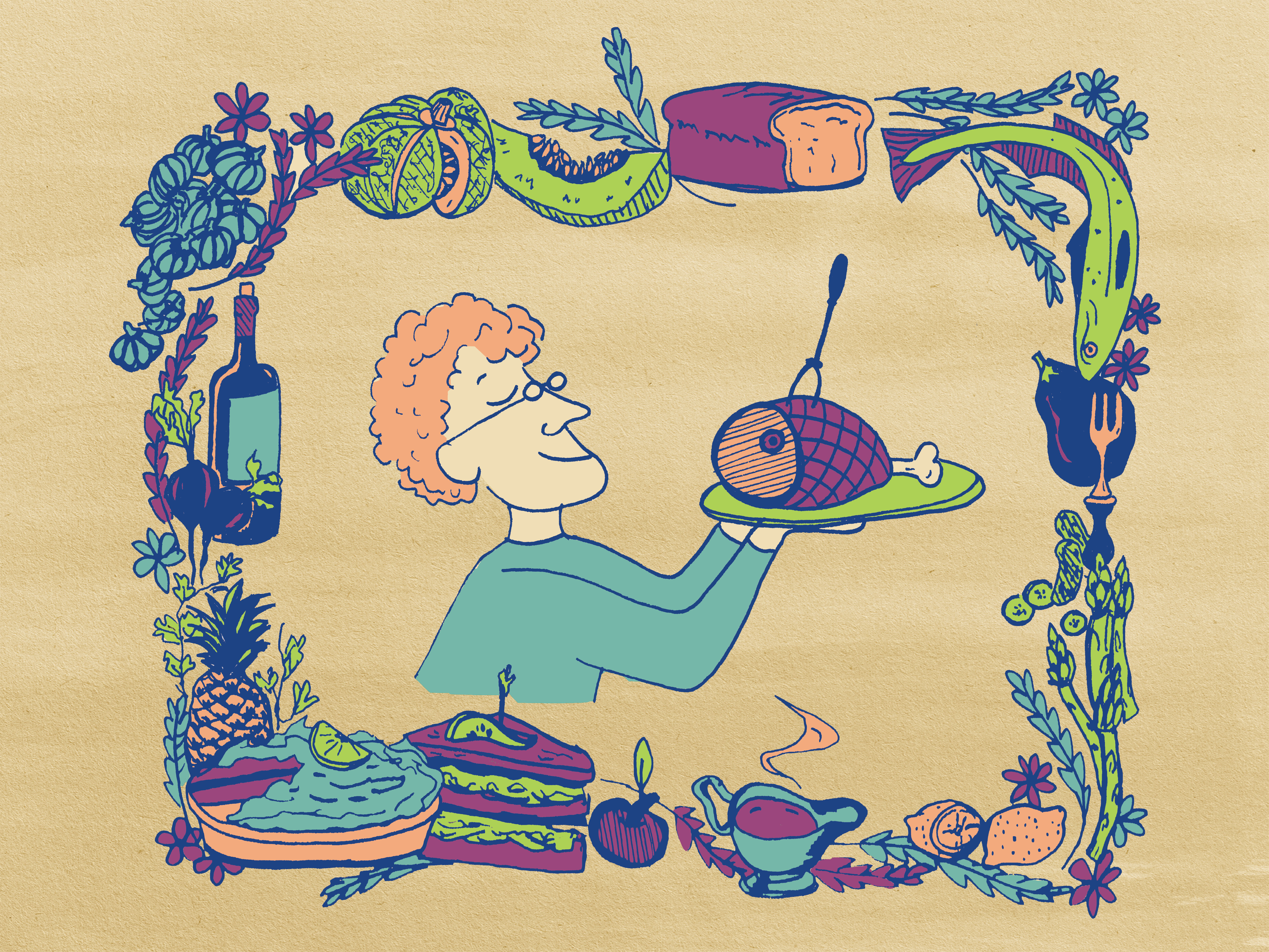 "Big Ham", Digital Illustration, 2023.