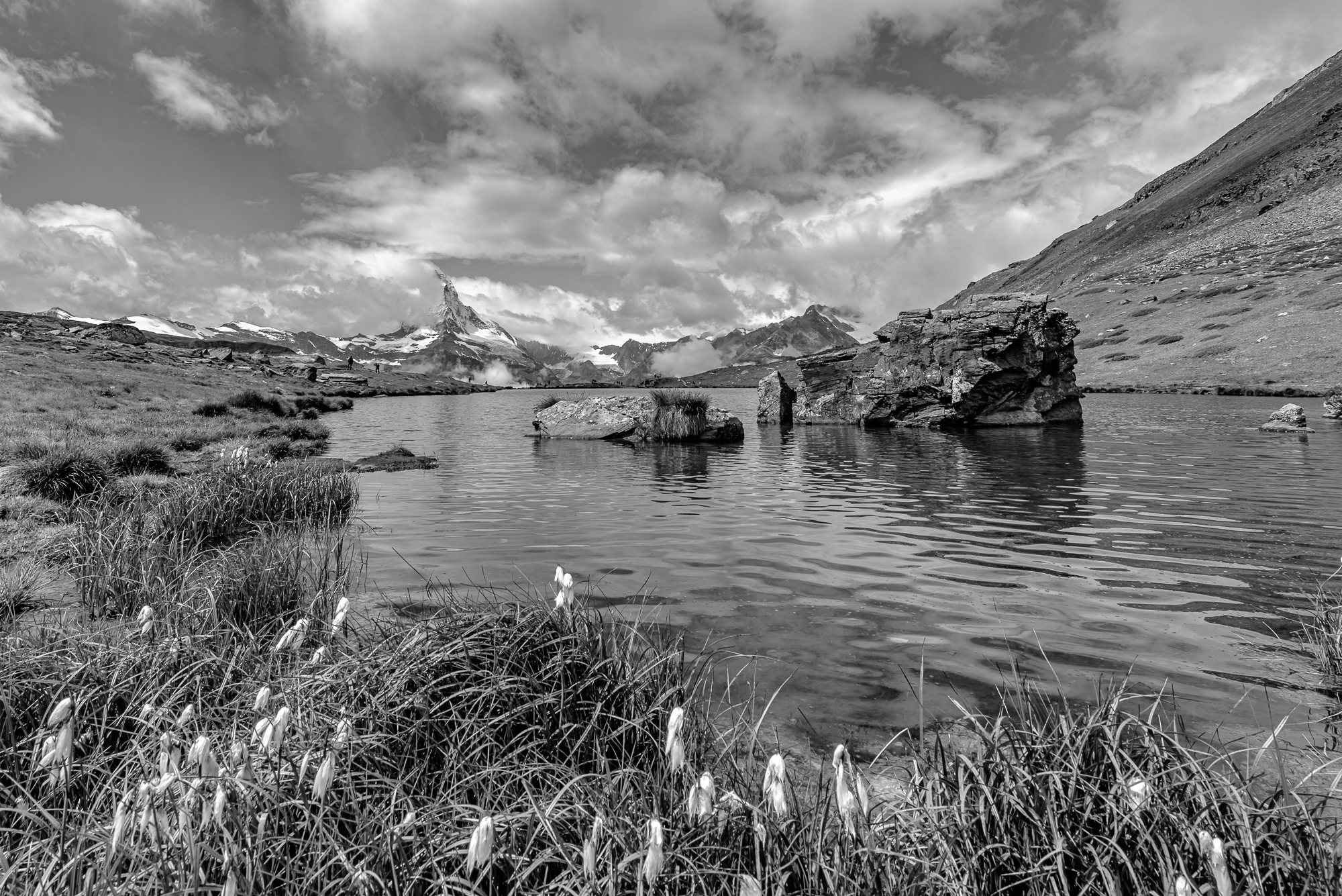 Première pause pour le lac de Stellisee.