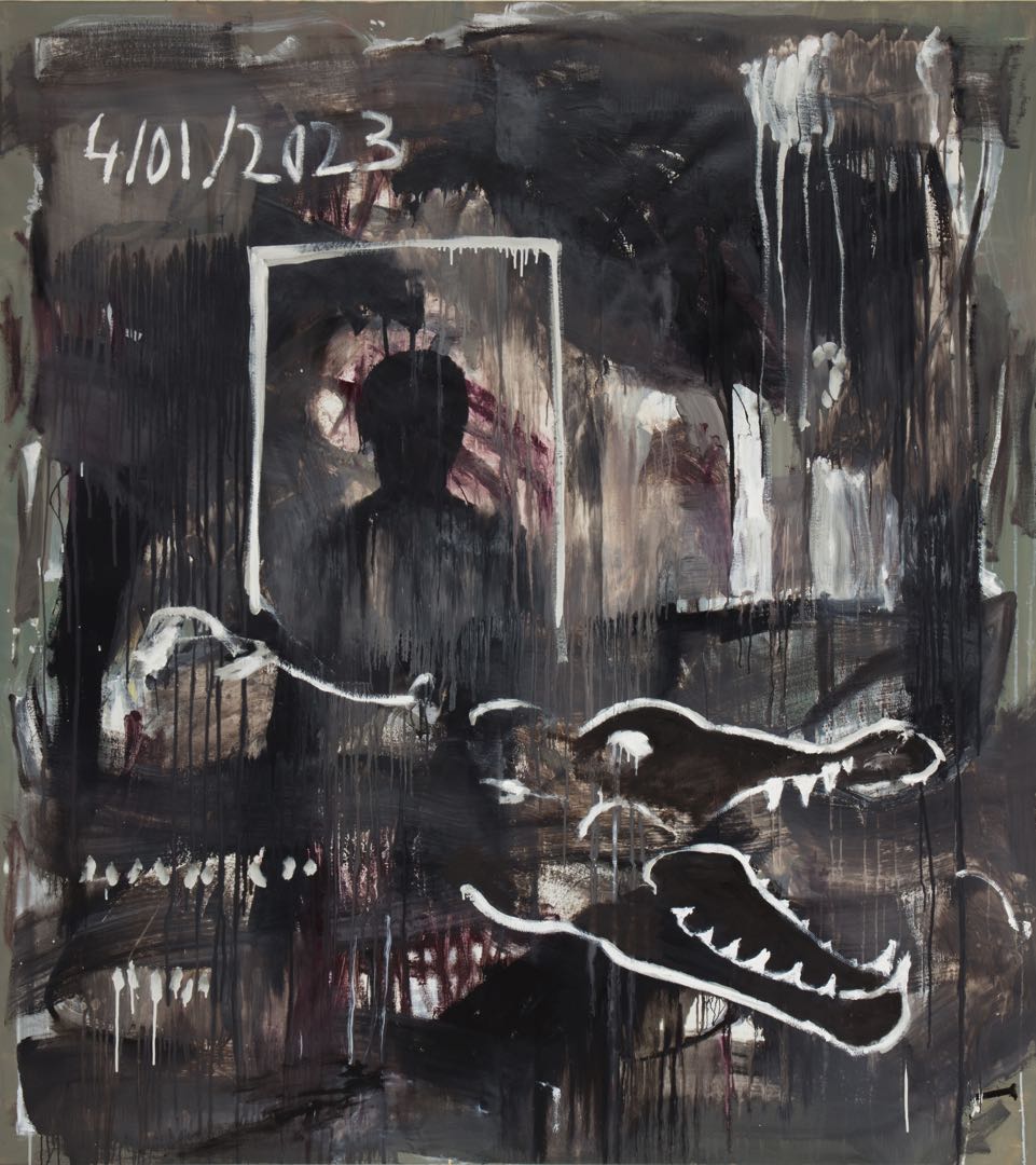 Mr Kroky 2023 Oil on canvas 200x180 cm