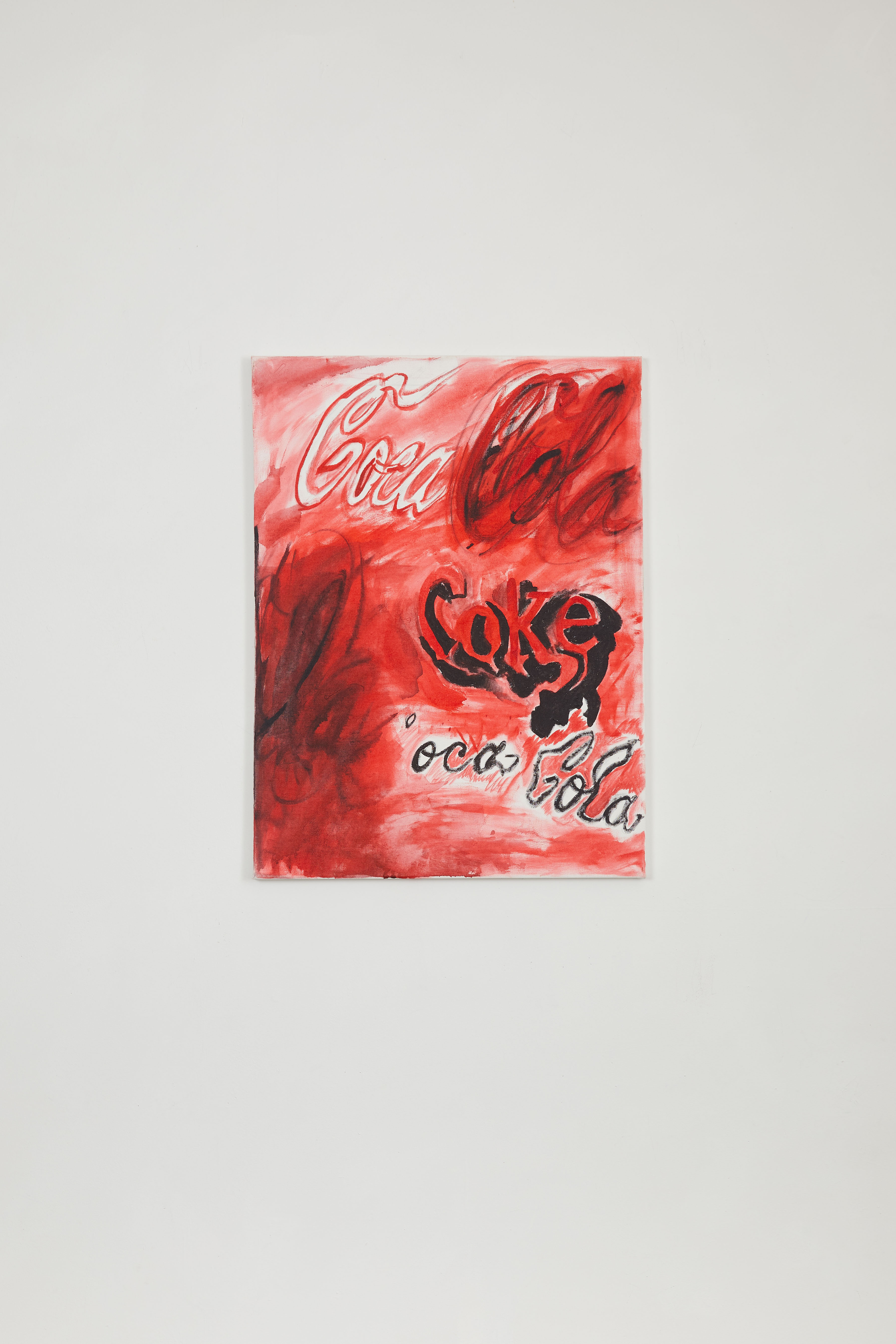 Untitled (Coca Cola #29), 2018, Acrylic and ink on canvas, 24 x 18 in.