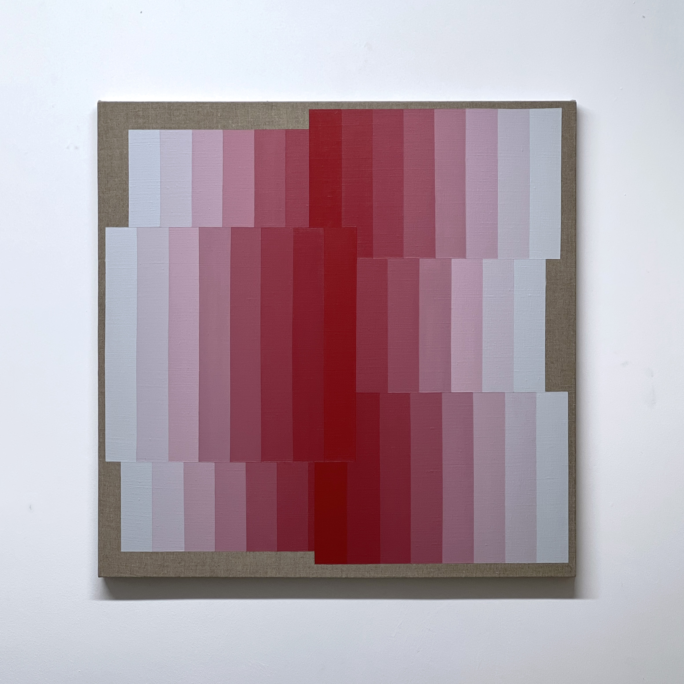 Machbands (chroma) XLV, 61cm x 61cm, acrylic on linen