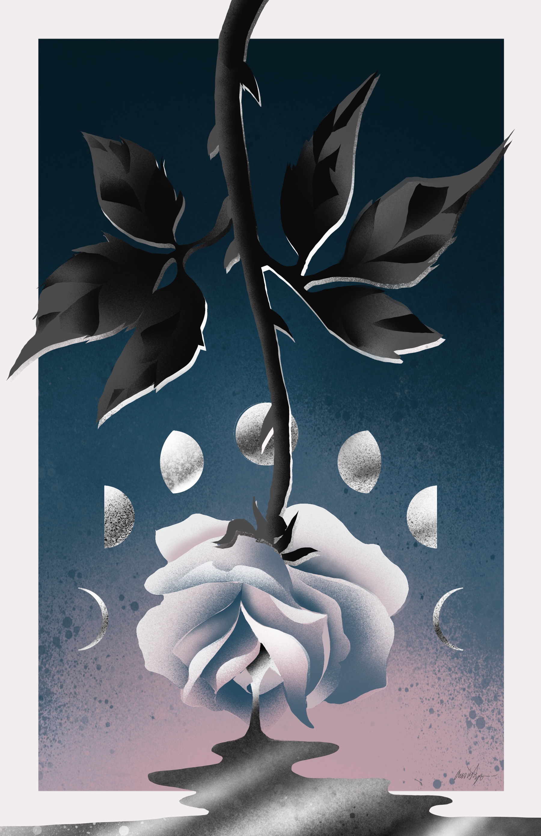 Milky Way - 13"x 19" Aerosol Acrylic