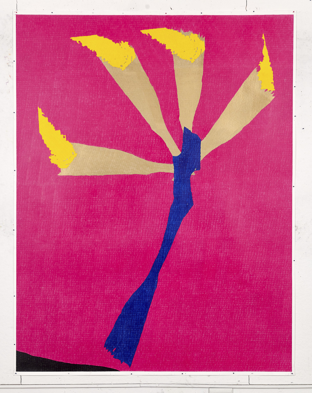 Absolute Sub Tropical Flower, 2020. pencil on paper. 190cm x 147cm