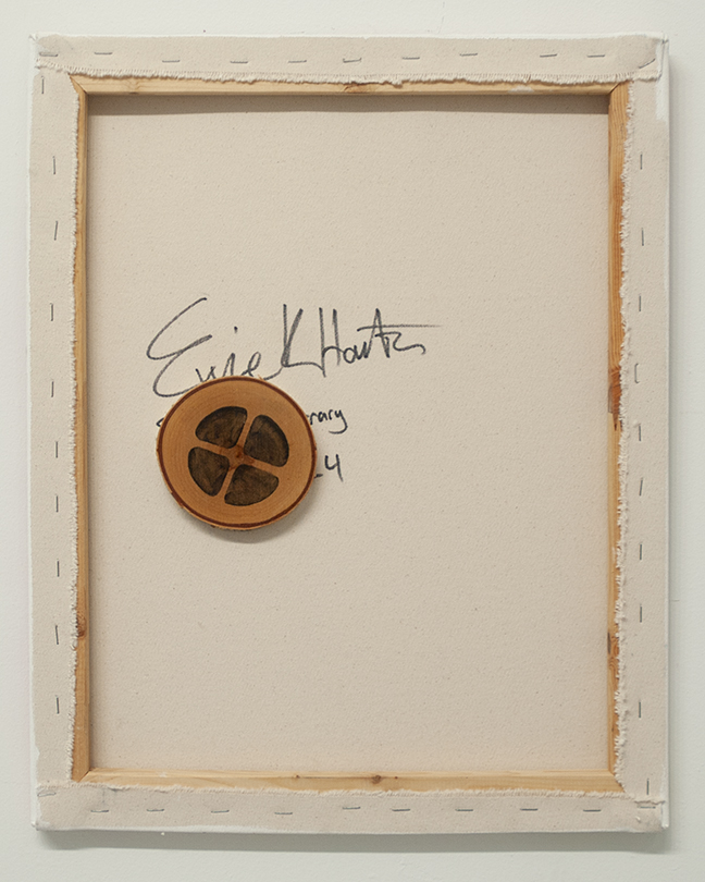 untitled / oil on birch and sharpie on canvas / 20in x 16in / 2024